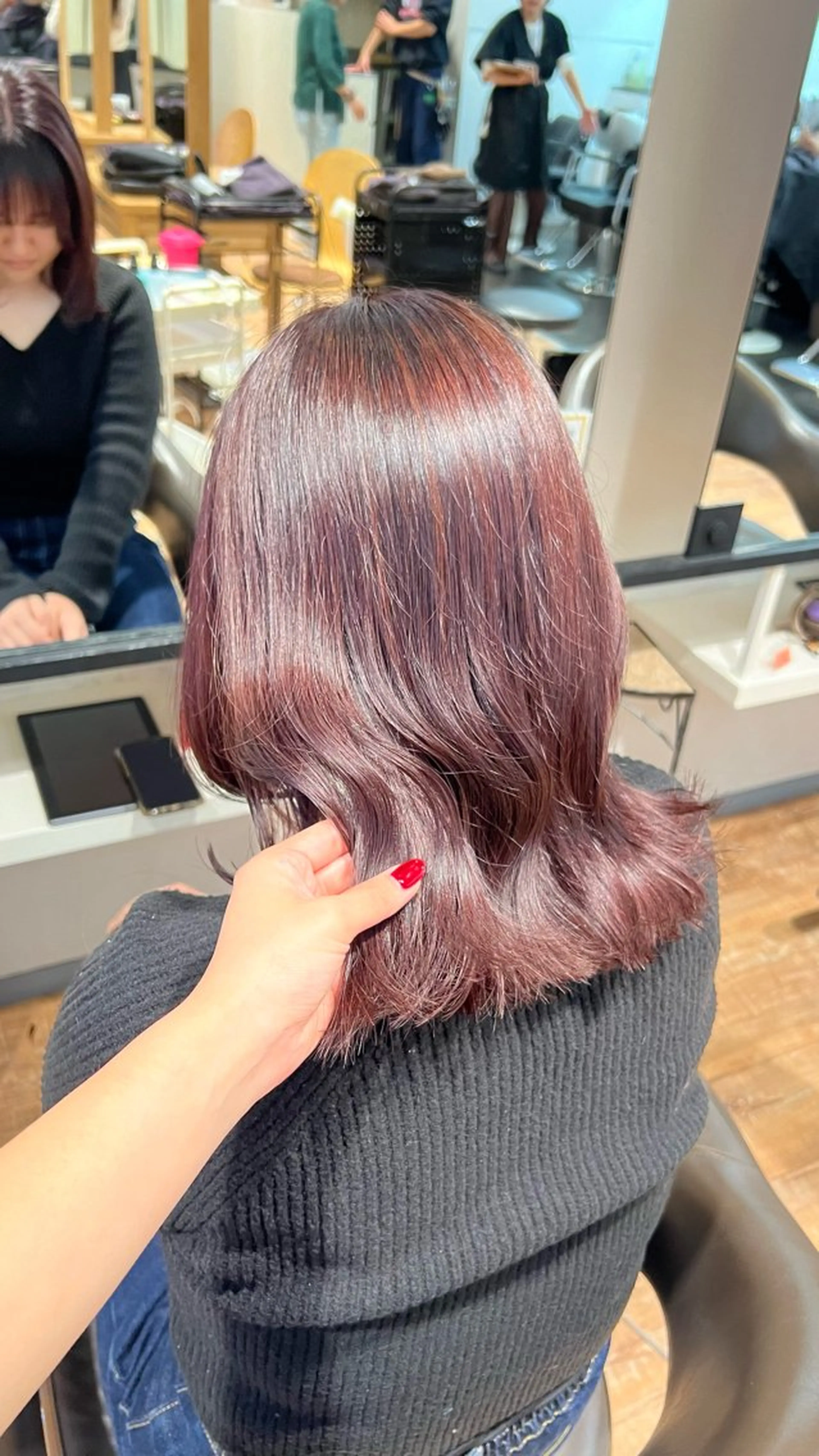 カラー ラベンダーカラー ラベンダーピンク ピンクカラー カット ヘアカラー トリートメント インナーカラー♡ Nanakoのヘアスタイル