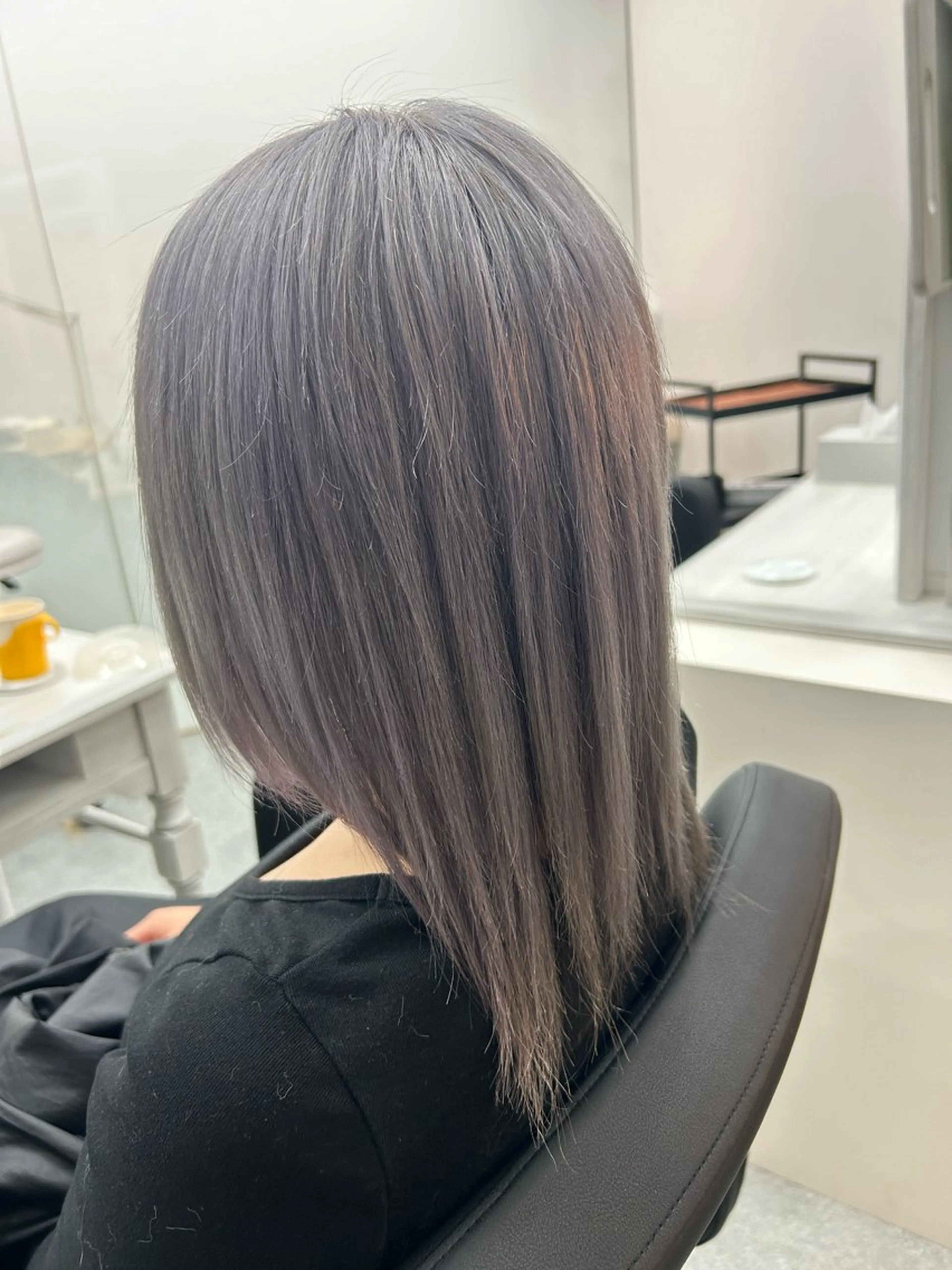ミディアム カラー シールエクステ バレイヤージュ ブリーチ ダブルカラー ハイライトカラー alpha. カラーエクステ下妻のヘアスタイル