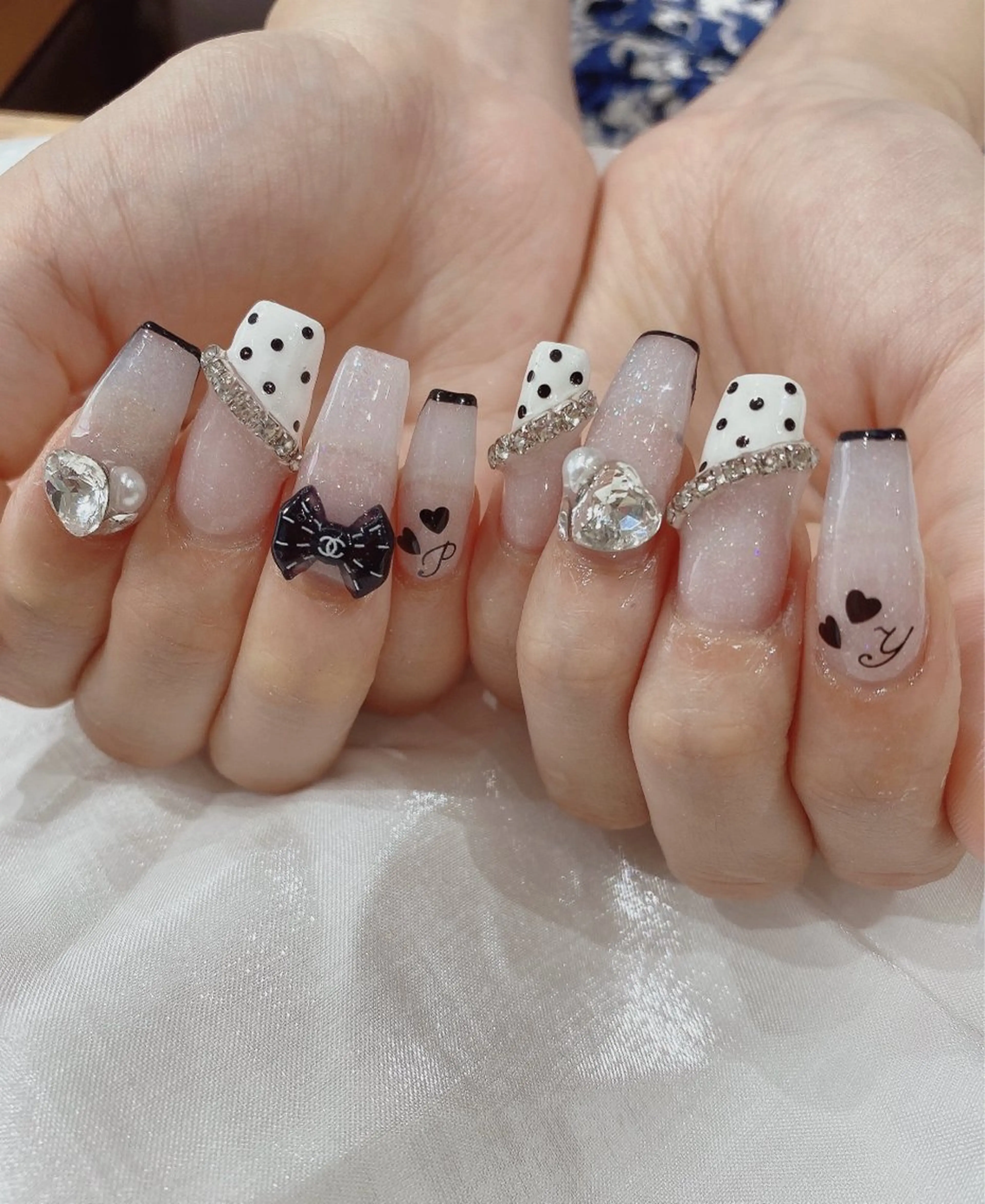 セミロング ハンドネイル JNA認定講師🌸 RIEのネイルデザイン