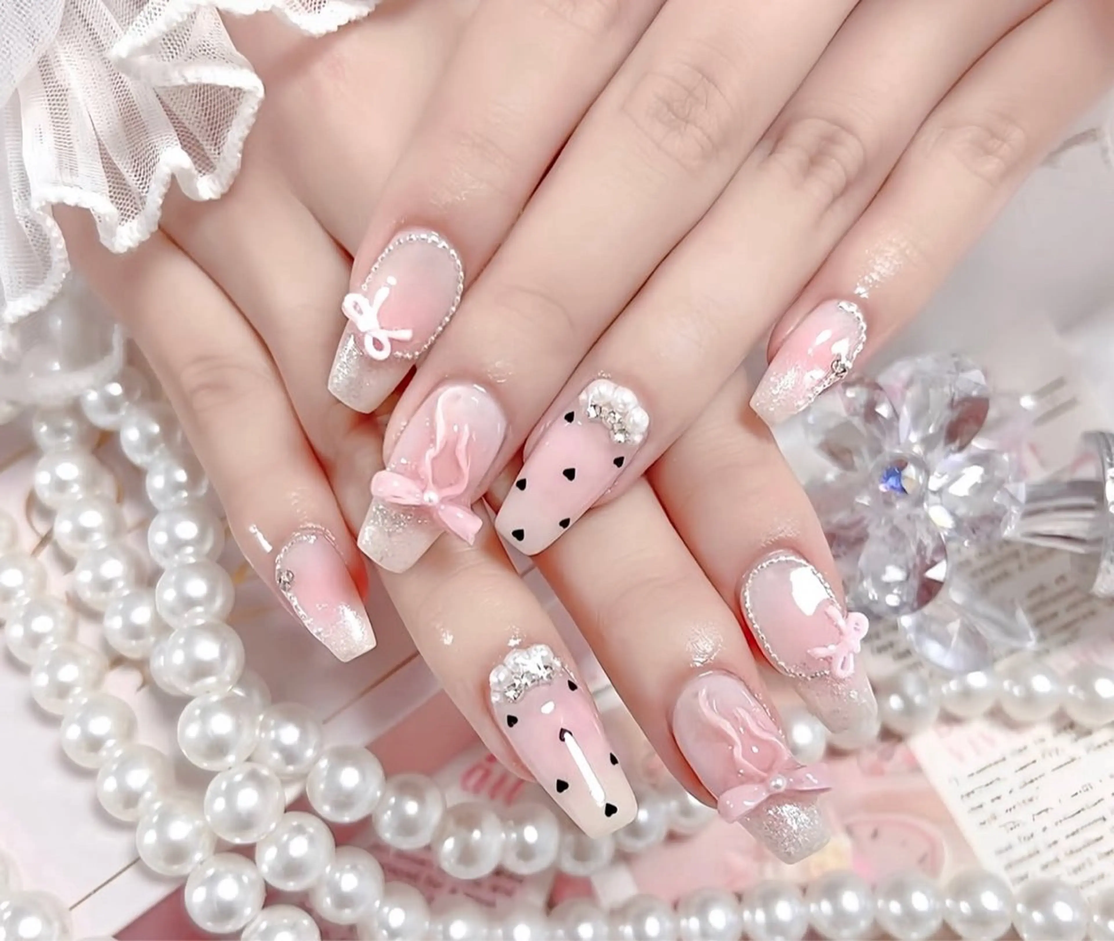 ネイル アートネイル 成人式 ジェルネイル ニュアンスネイル 夏ネイル ハンドネイル H.baby Nai Salon所属・neco H.babynailのネイルデザイン