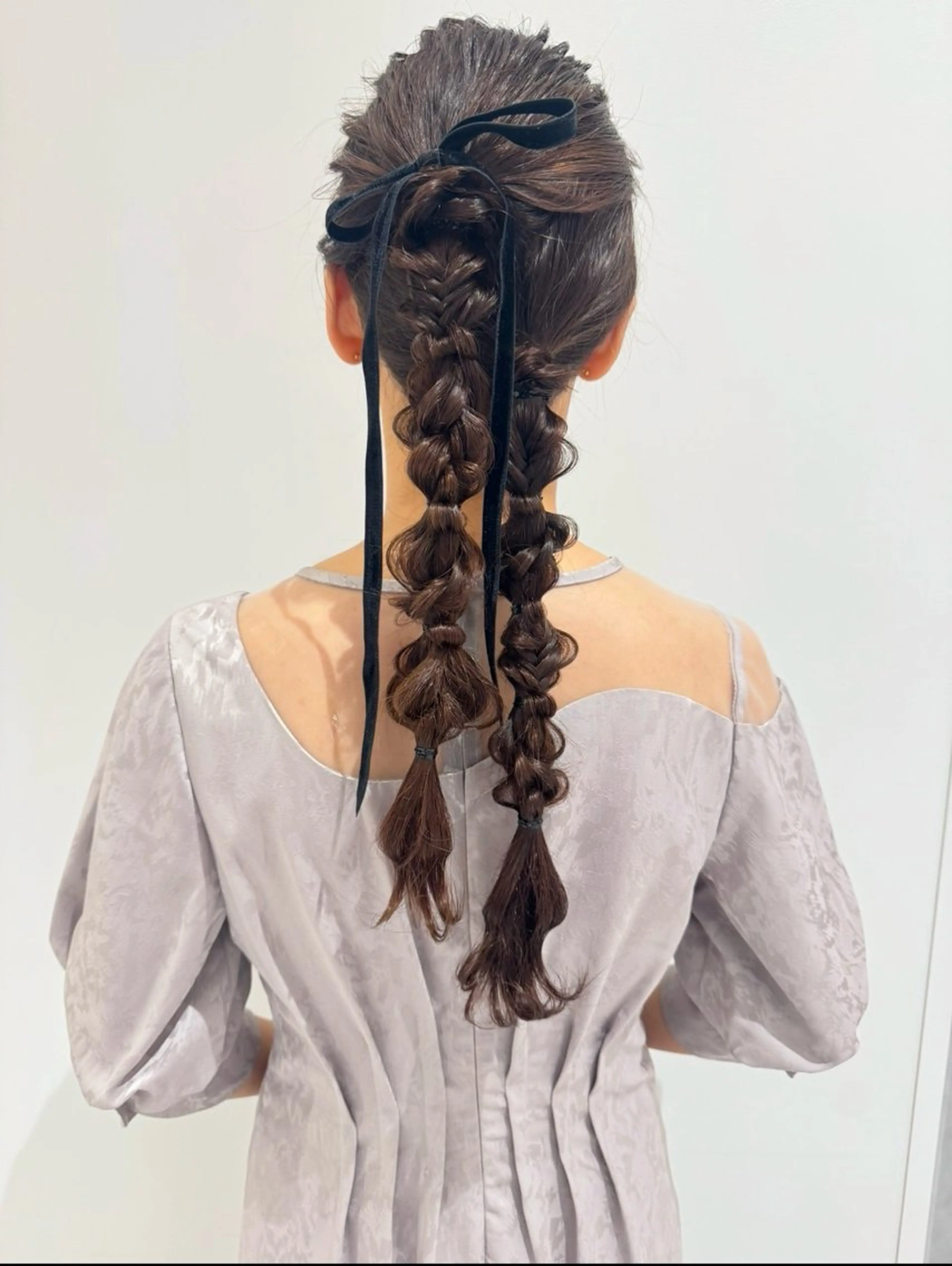 セミロング ヘアアレンジ ヘアセット ダブルカラー指名数 No.1🥇RIKOのヘアスタイル