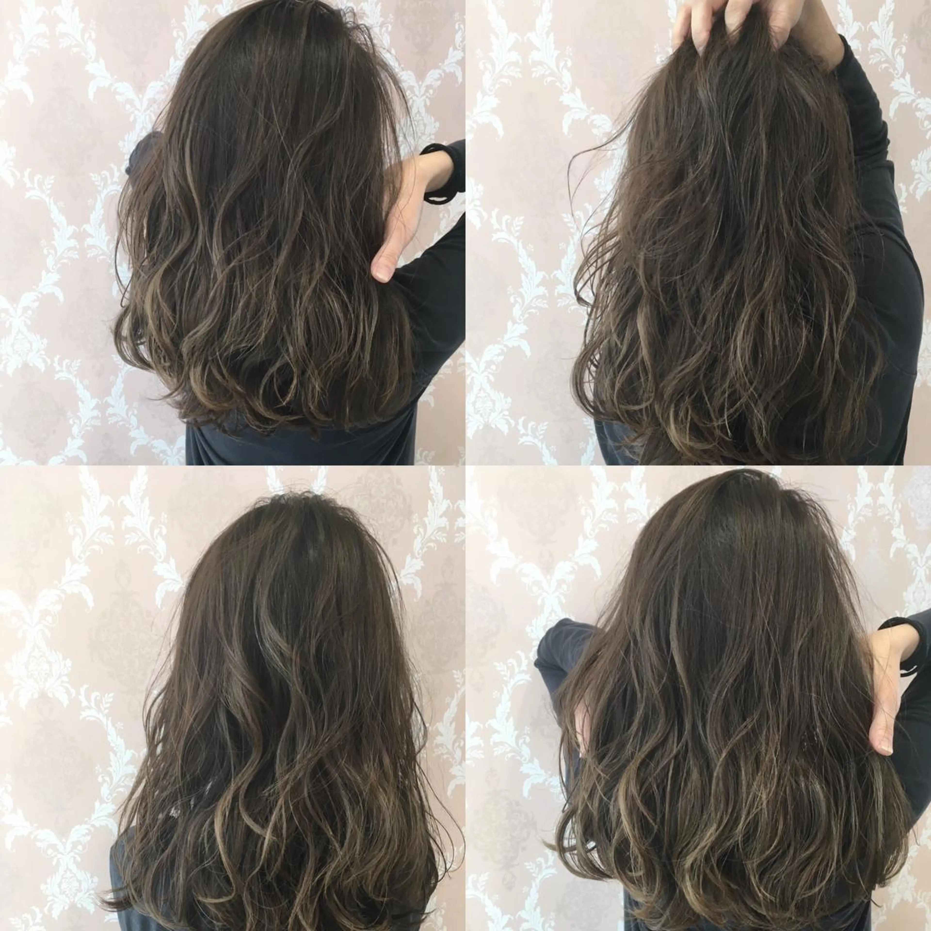 セミロング カラー 外国人風カラー graxi'    グラシー所属・ブリーチ/ハイトーン SERINAのヘアスタイル