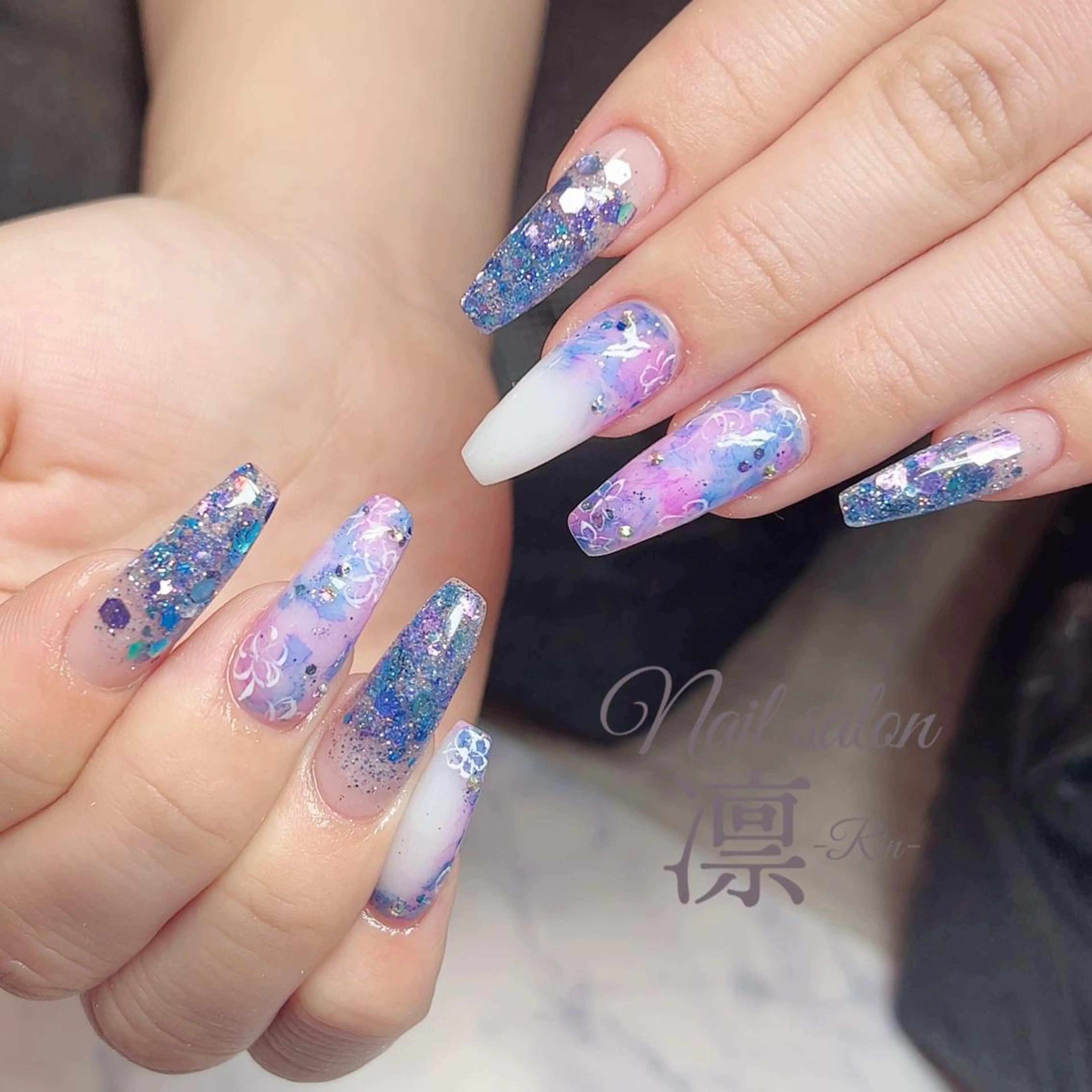 ネイル スカルプネイル private salon凛のネイルデザイン