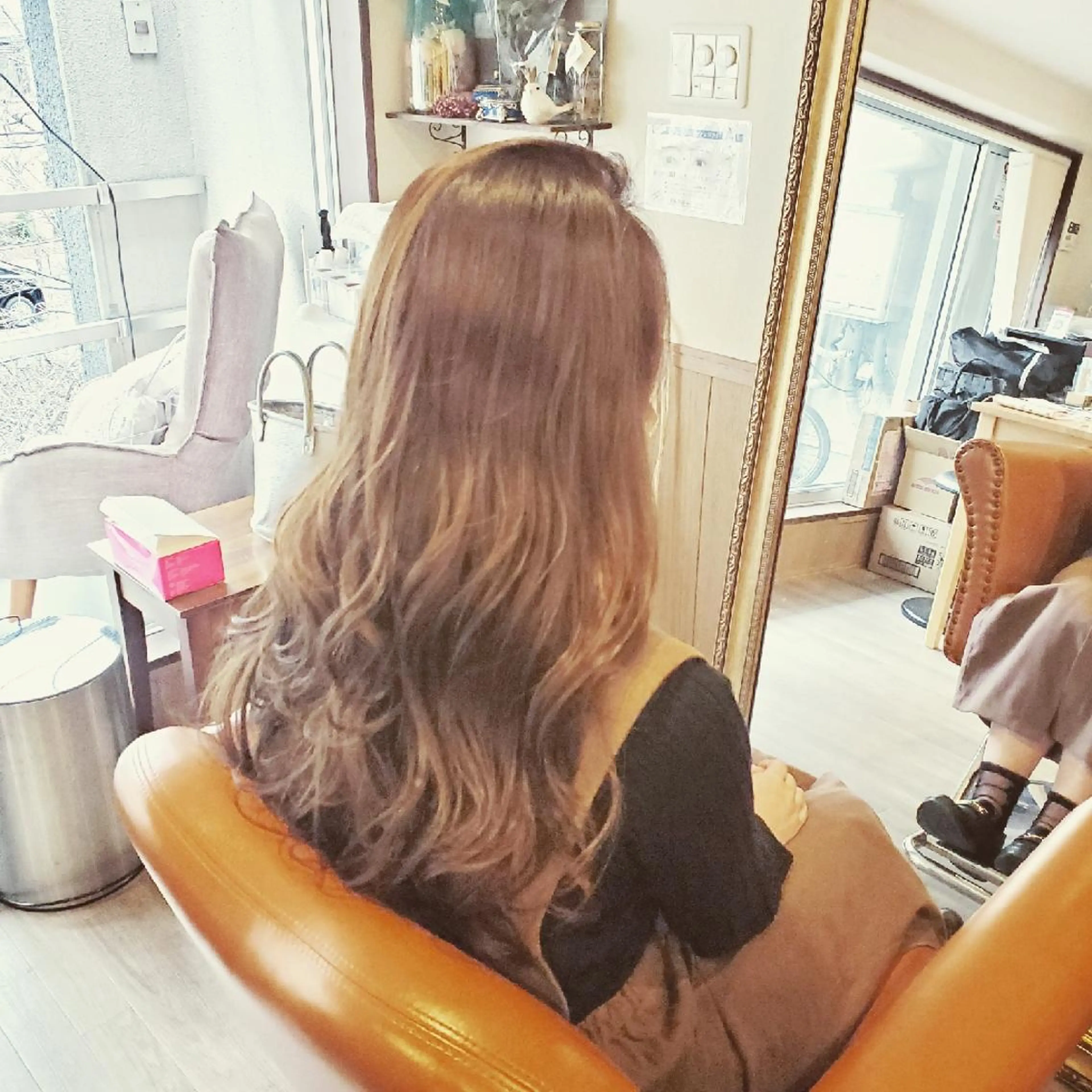 カラー ロング アディクシーカラー ブリーチ イルミナカラー 外国人風カラー トリートメント カット ヘアカラー トリートメント spa hair  ark 富井直美のヘアスタイル