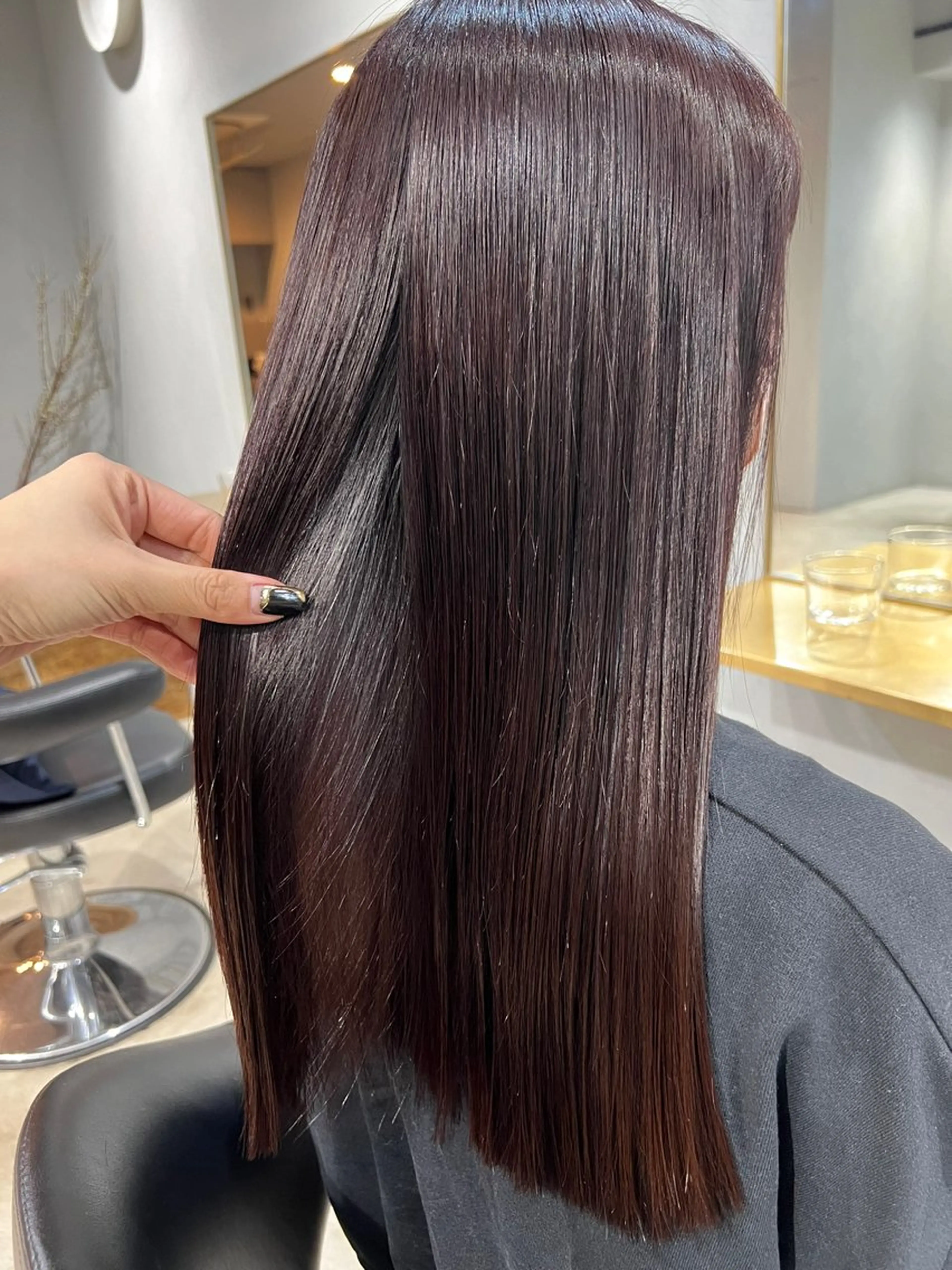 ロング ヘアカラー トリートメント デジタルパーマ /神野楓のヘアスタイル