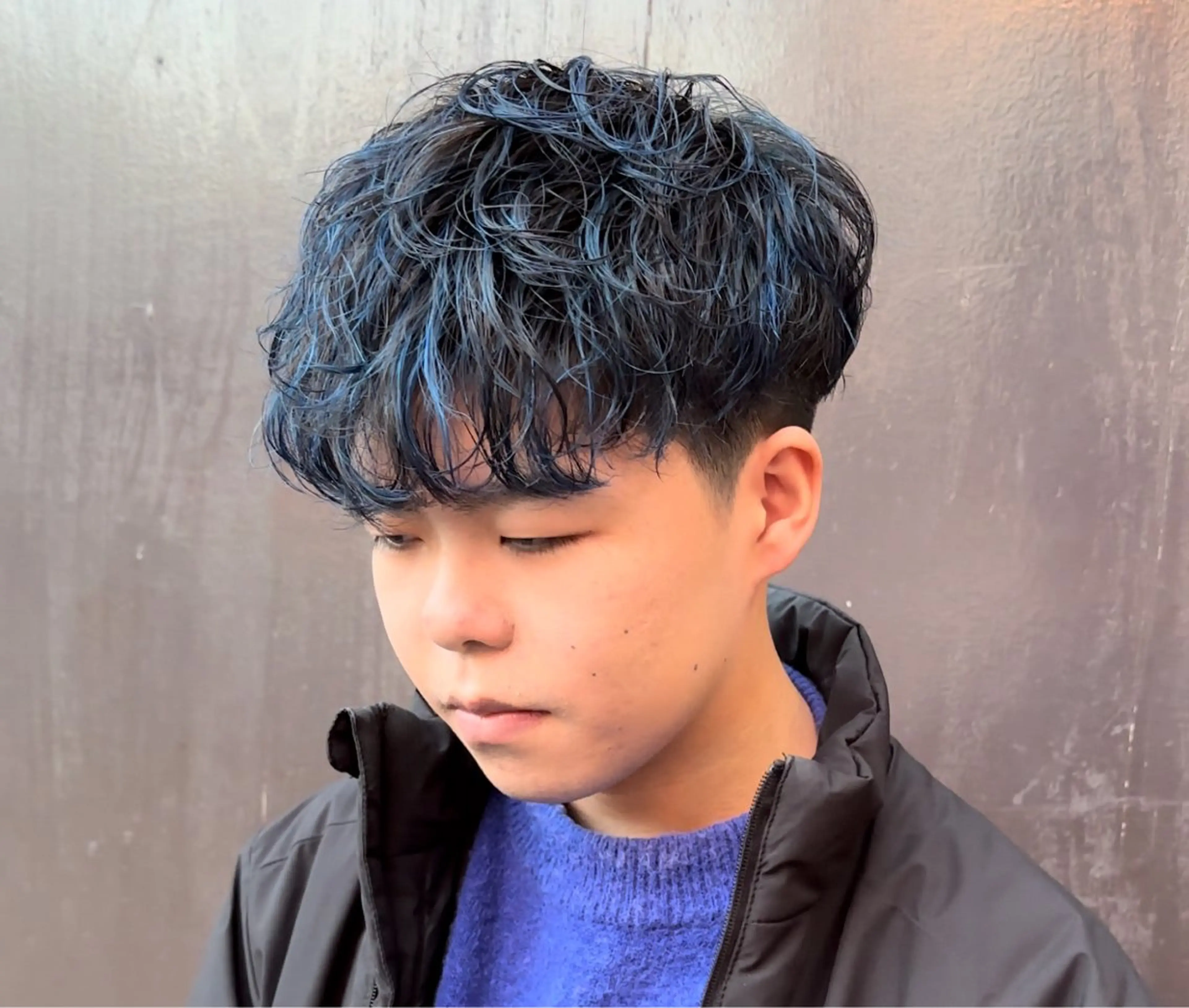 メンズ カット ヘアカラー パーマ 🎖️似合わせメンズ パーマ🎖️カネキのヘアスタイル