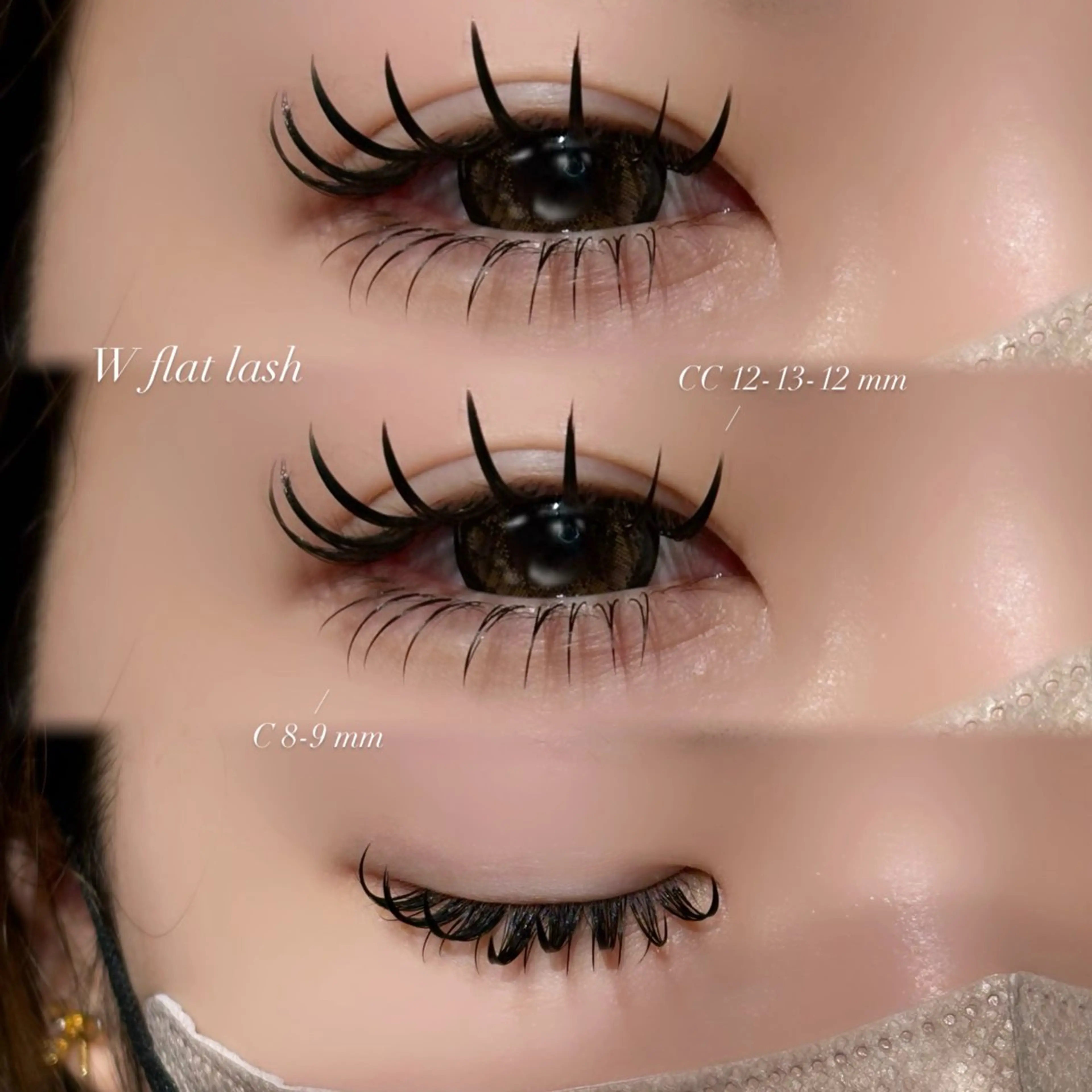 マツエク・マツパ フラットラッシュ 下まつげエクステ マツエク La Briller cocoのマツエク・マツパデザイン