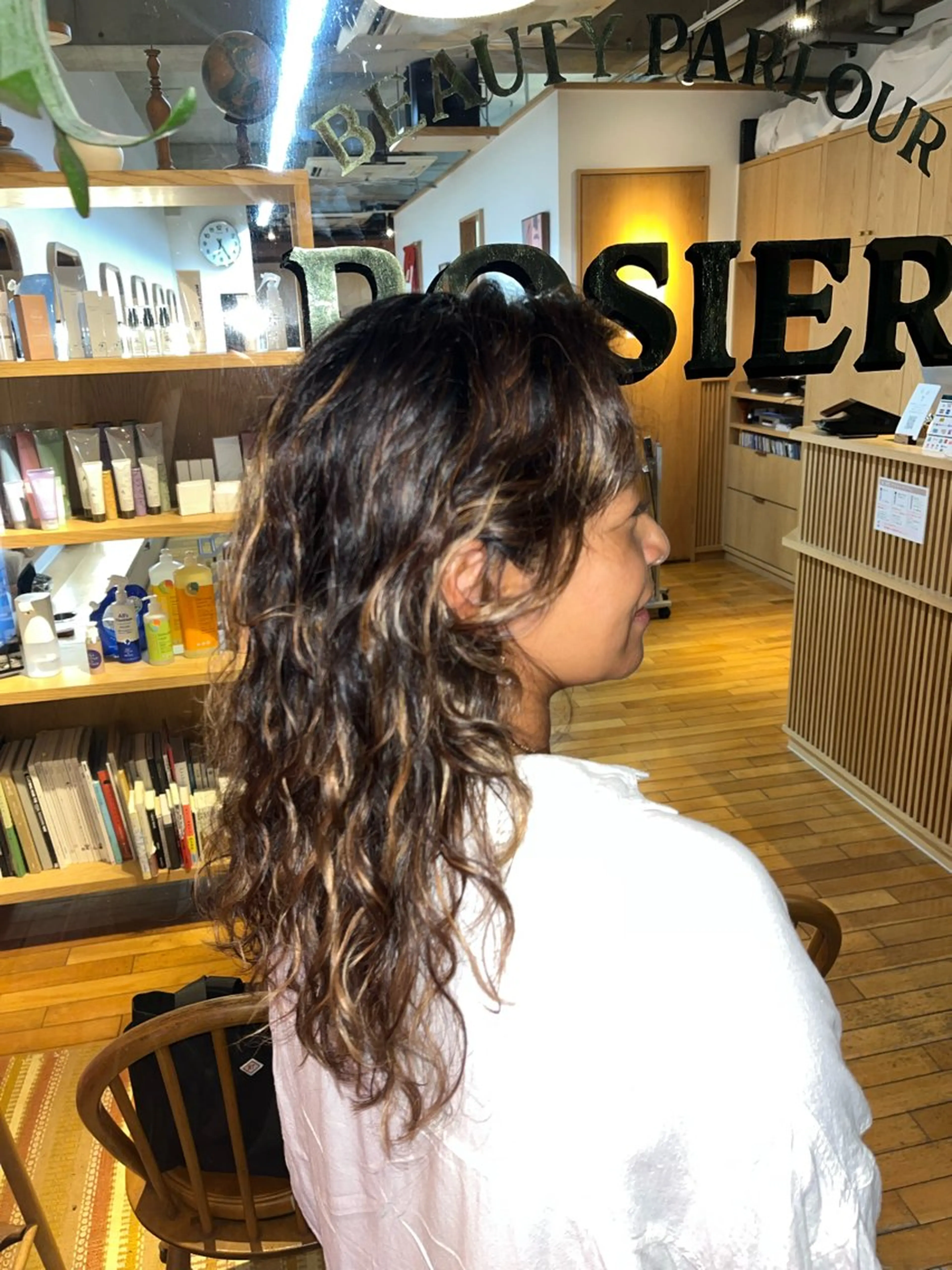 ロング パーマ パーマ ROSIER所属・ウルフカット 🐺ｾﾝﾀﾞｱｶﾈのヘアスタイル