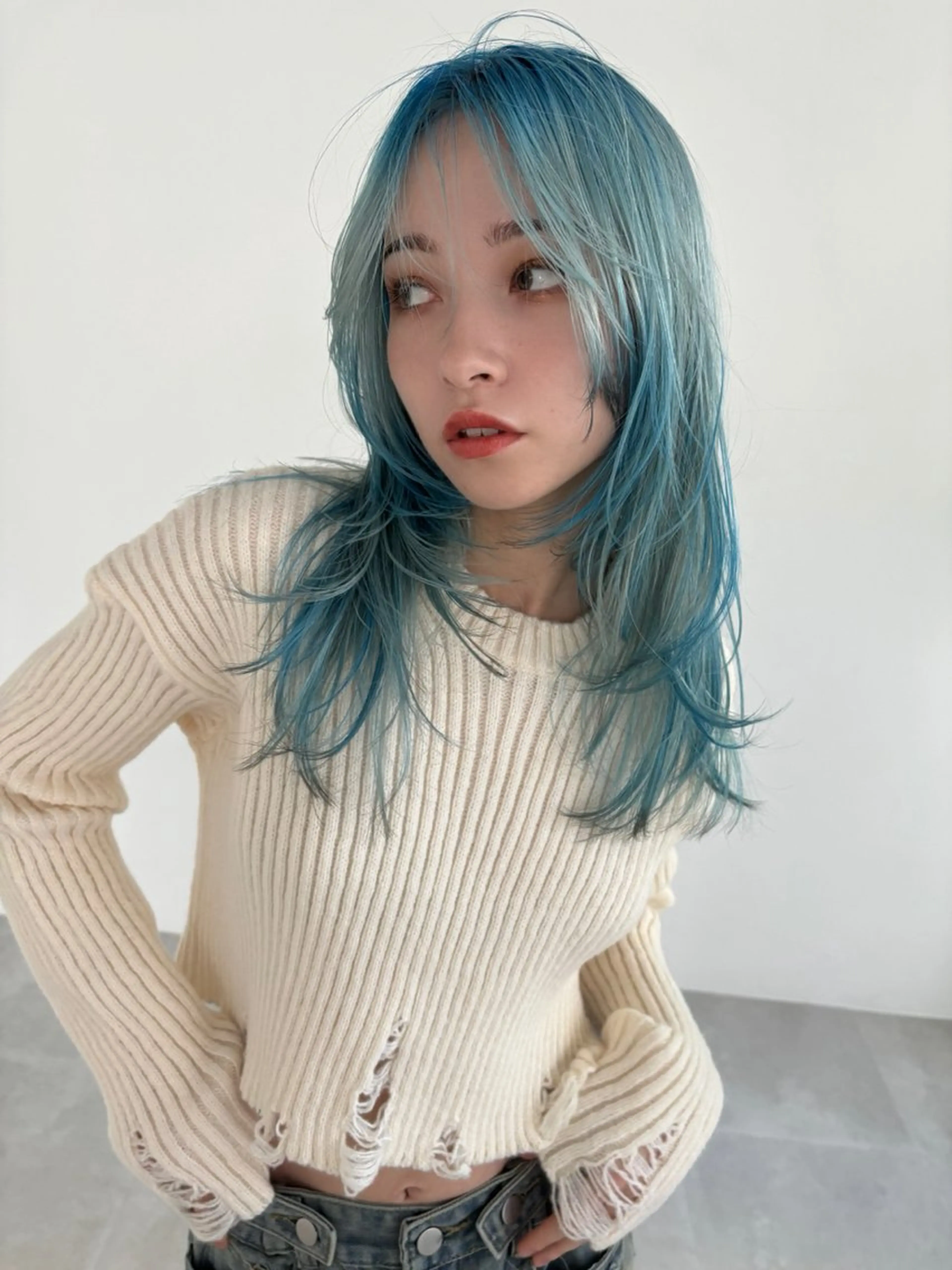 ロング カラー anri🤍🎀 艶カラーのヘアスタイル