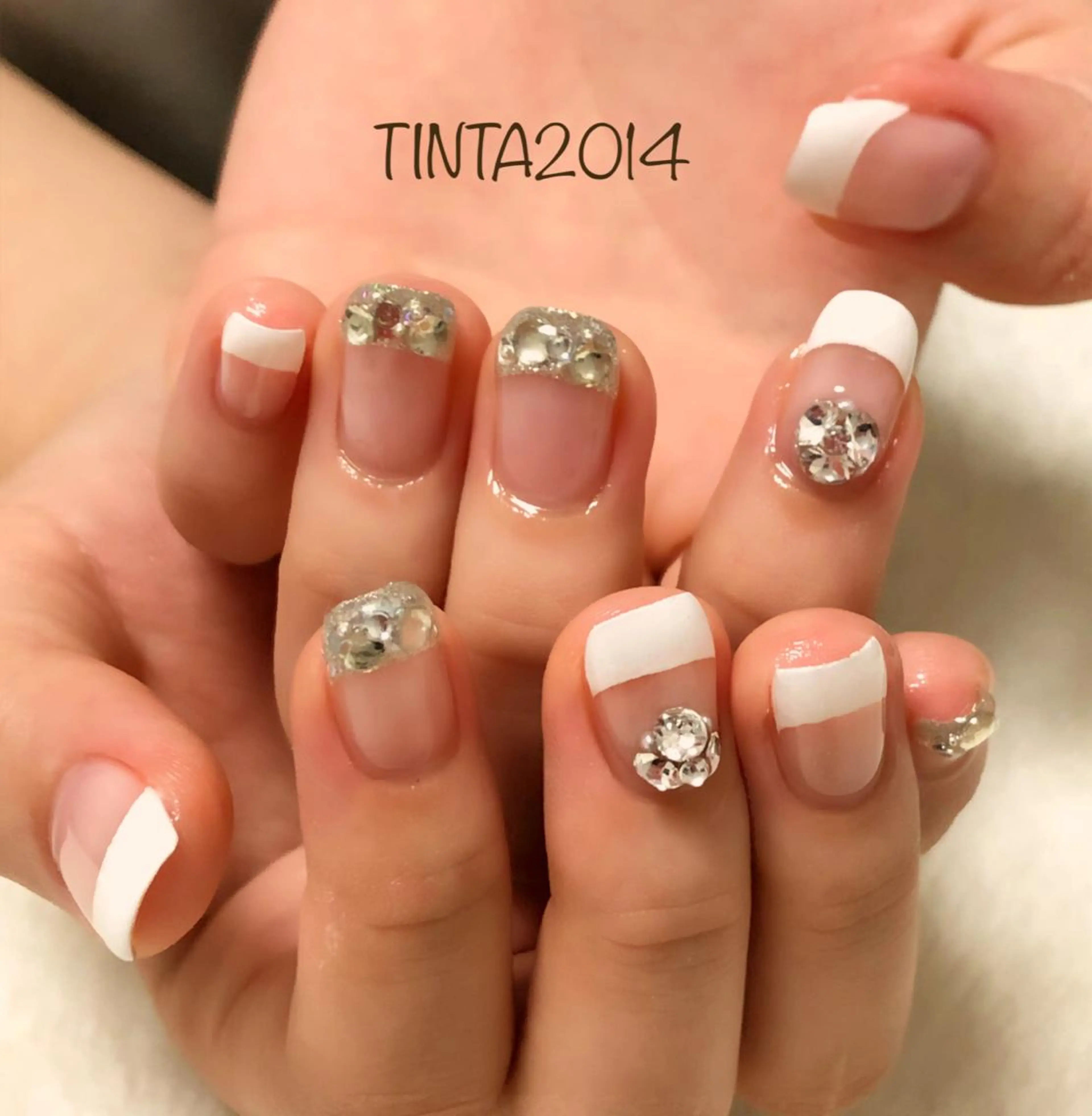 ネイル フレンチネイル ホワイト ネイルサロン ティンタ所属・馬場 典子のネイルデザイン