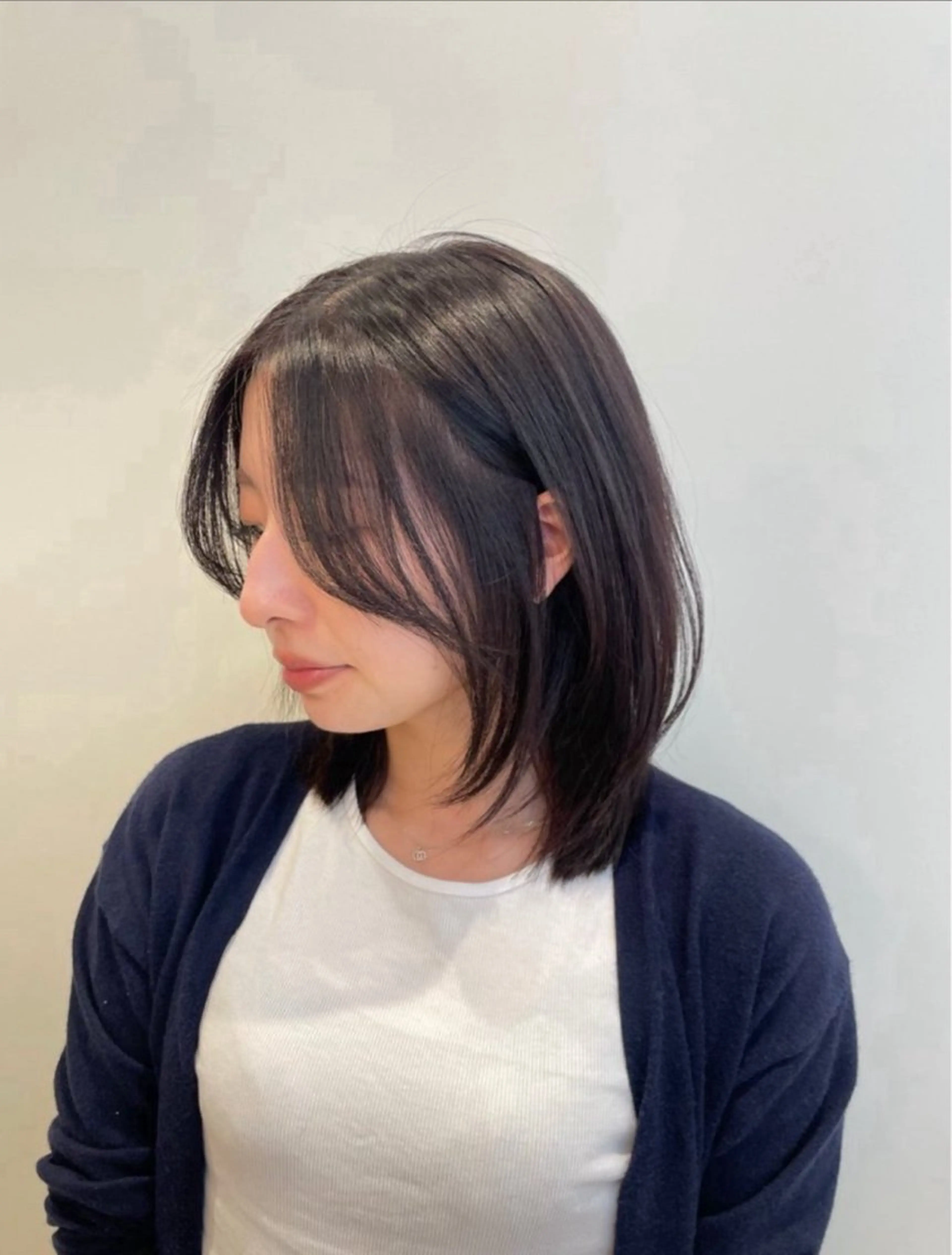 ミディアム ハッシュカット ハイレイヤー 韓国風ヘア レイヤーカット ワイドバング カット ヘアカラー トリートメント ❤︎︎韓国ヘア❤︎︎ 𝑺𝒉𝒊𝒉𝒐のヘアスタイル