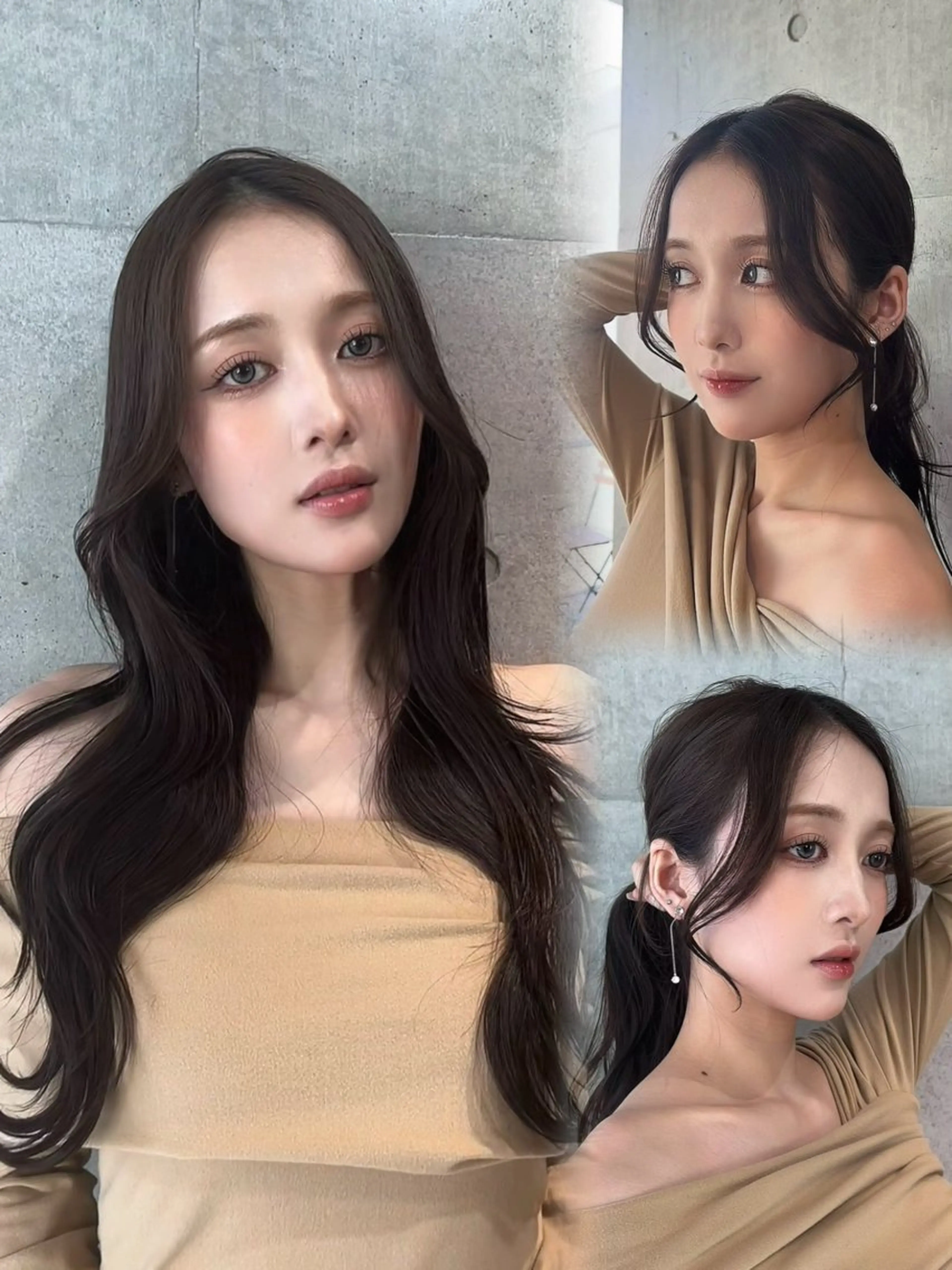 セミロング カラー カット ヘアカラー トリートメント 🌫️大人韓国ヘア 🌫️naoyaのヘアスタイル