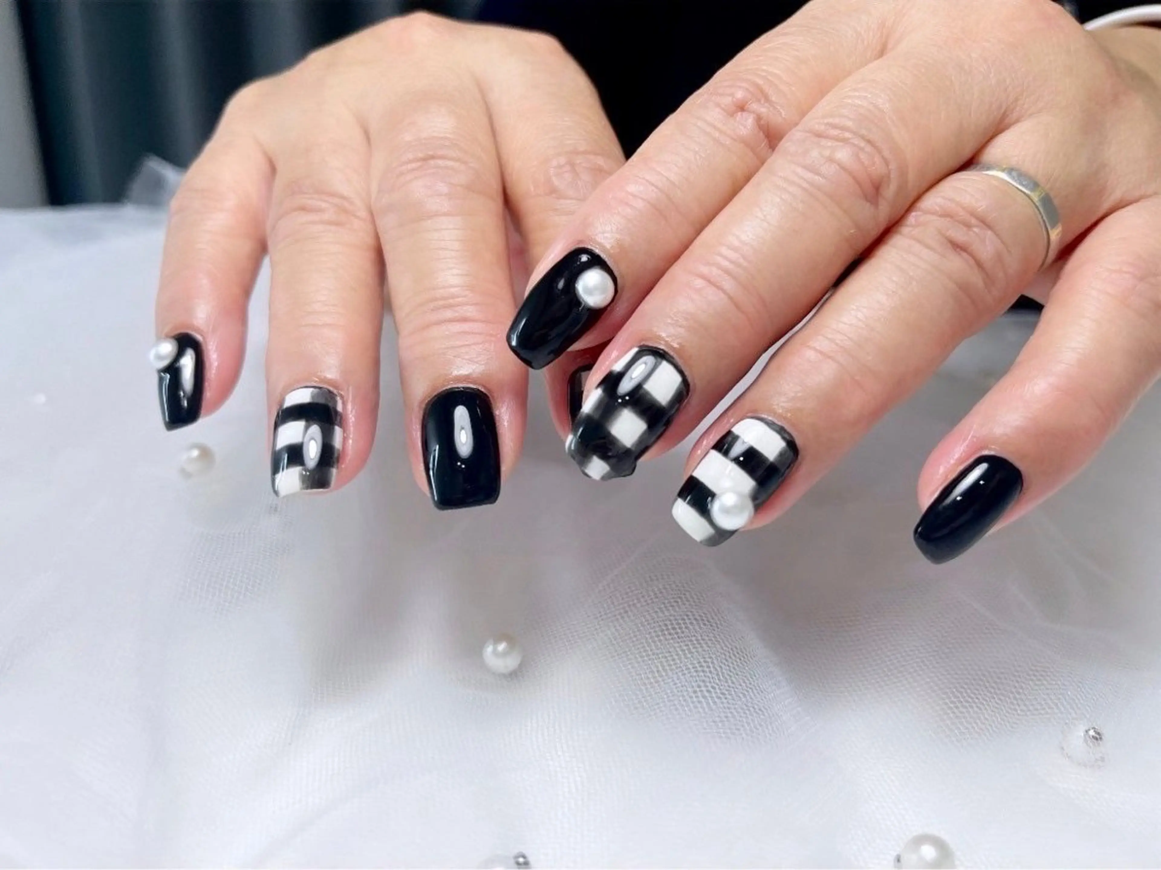 ジェルネイル💅🏿 オフなし！10本 ワンカラー👽⭐️の写真