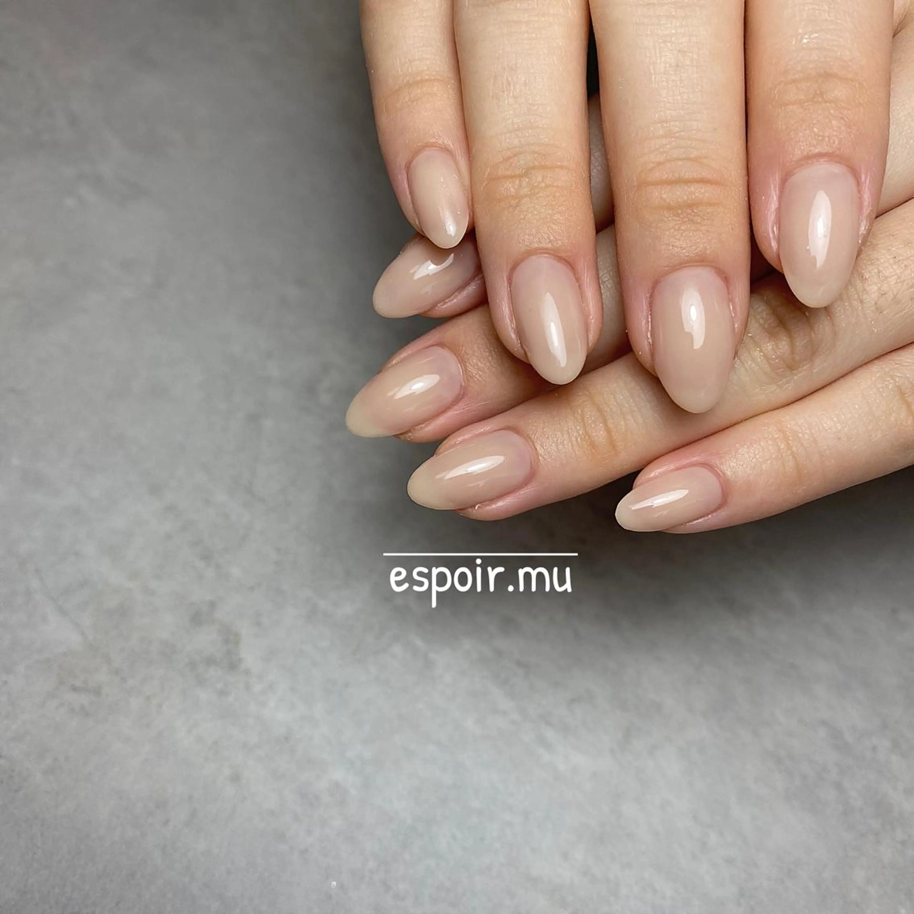 ロング ネイル espoir. muのネイルデザイン