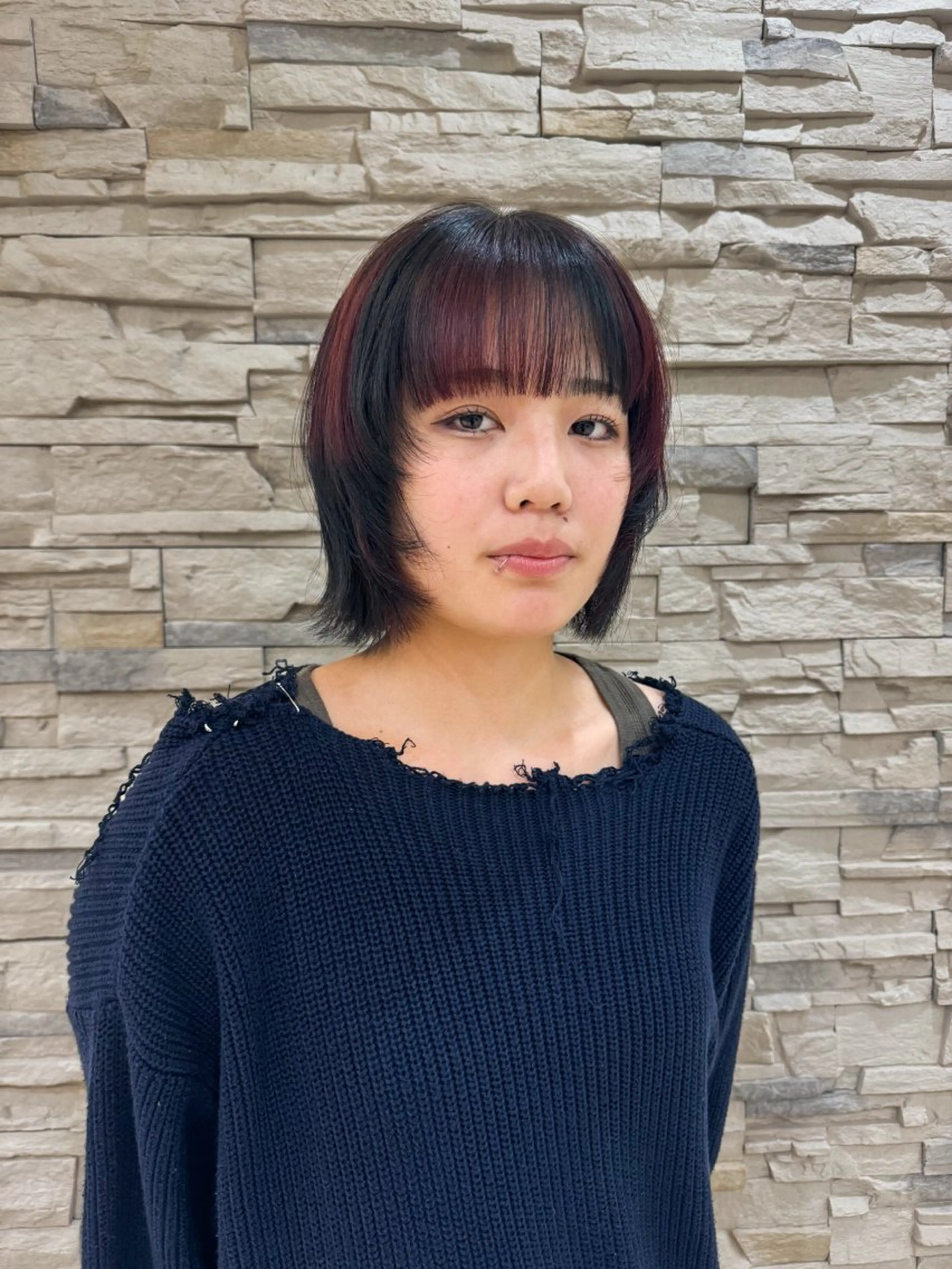 ミディアム カラー カット ヘアカラー Seeknext // Rukaのヘアスタイル
