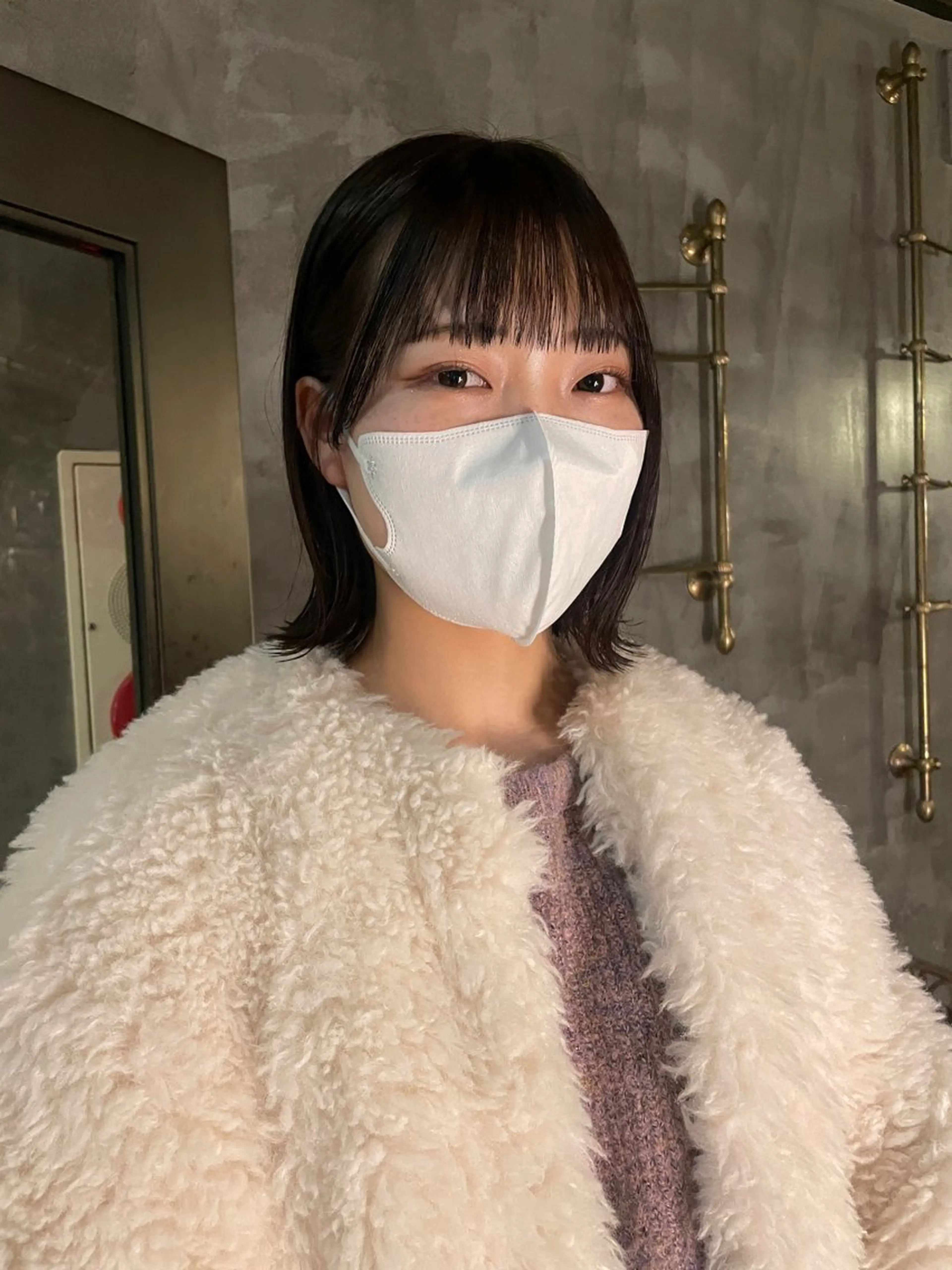 ショート カラー パーマ ヘアアレンジ レイヤー/ 透明感カラー/マドカのヘアスタイル