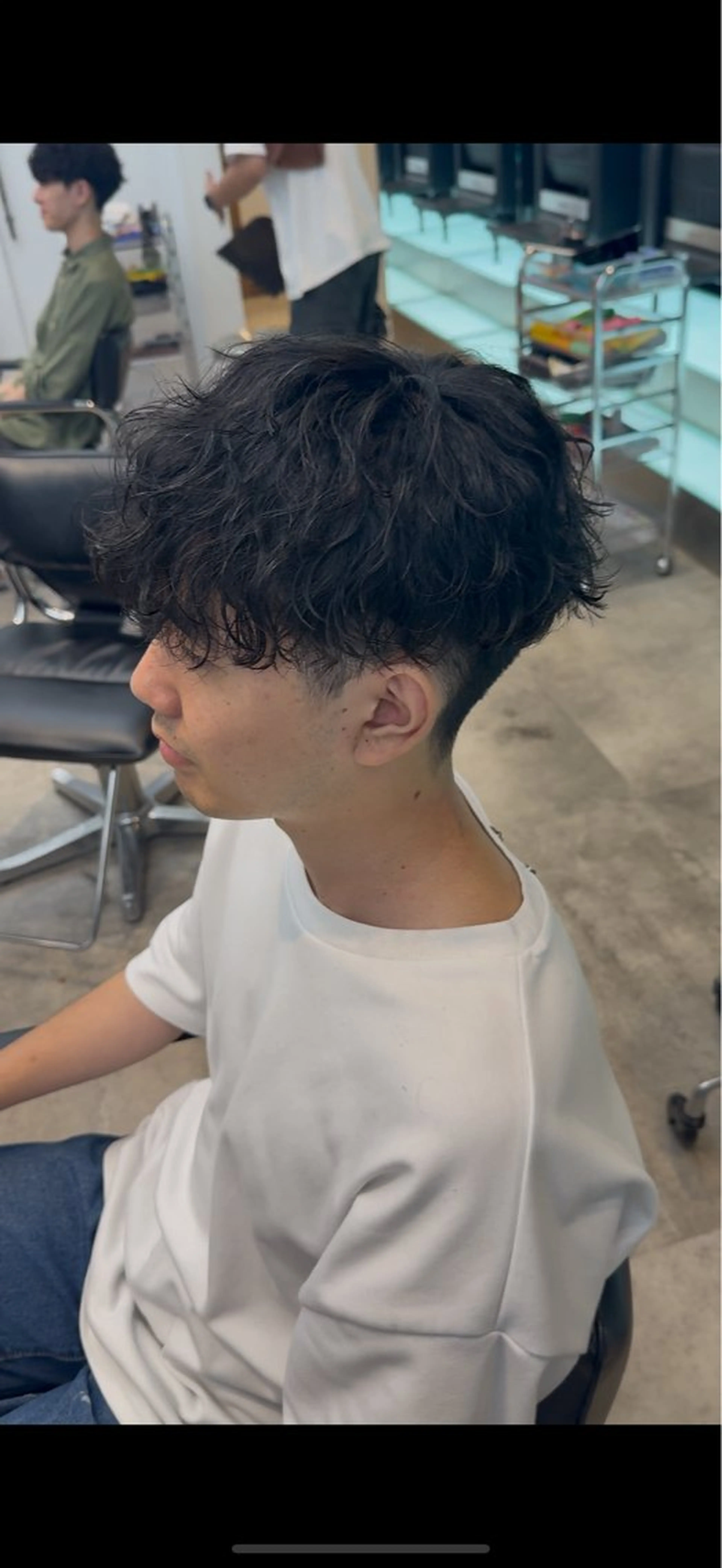 パーマ メンズ カット パーマ トリートメント 当日予約⭕️ fifth渋谷太田のヘアスタイル