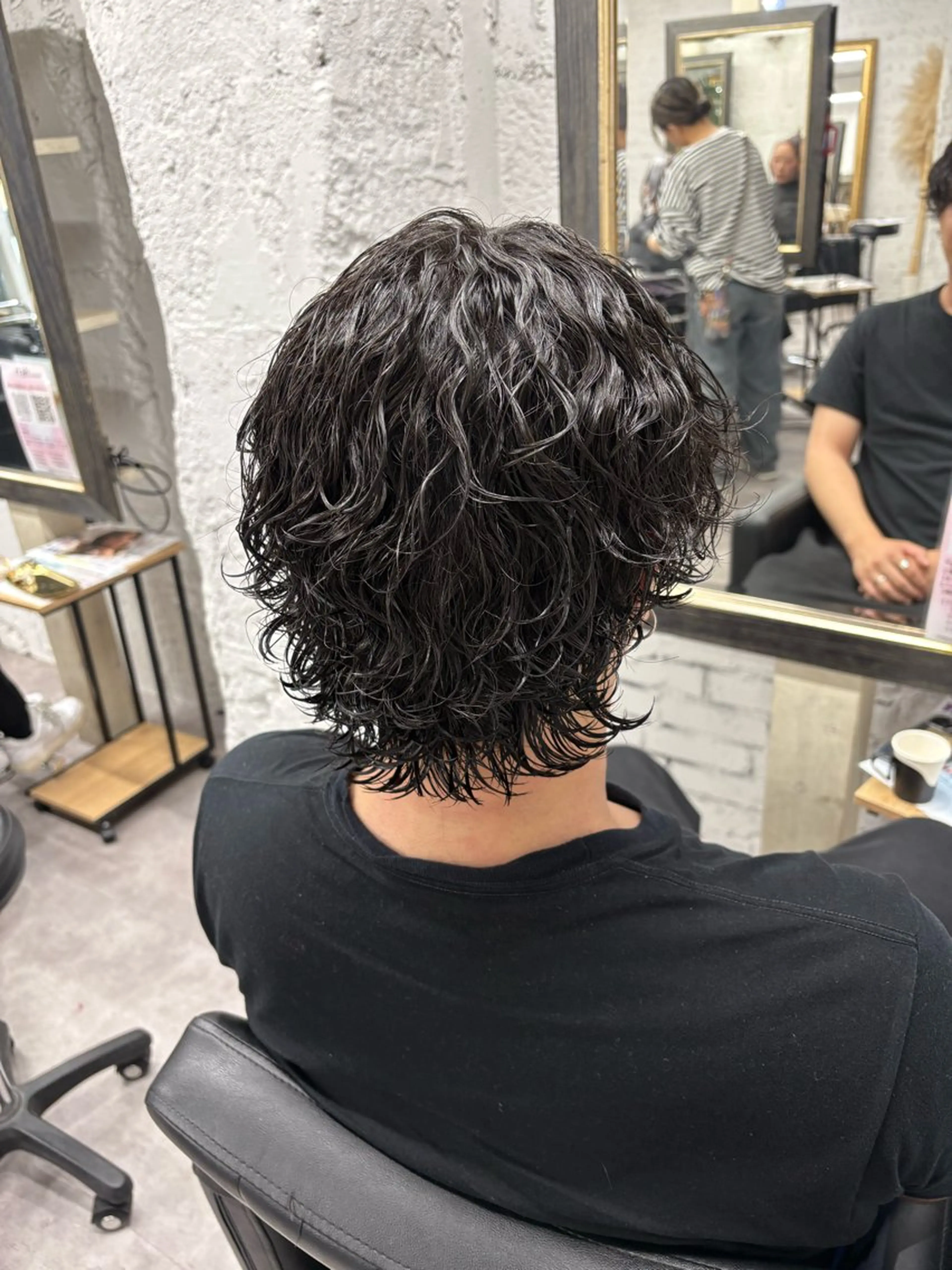 パーマ メンズ カット パーマ 笹江 瑞穂のヘアスタイル
