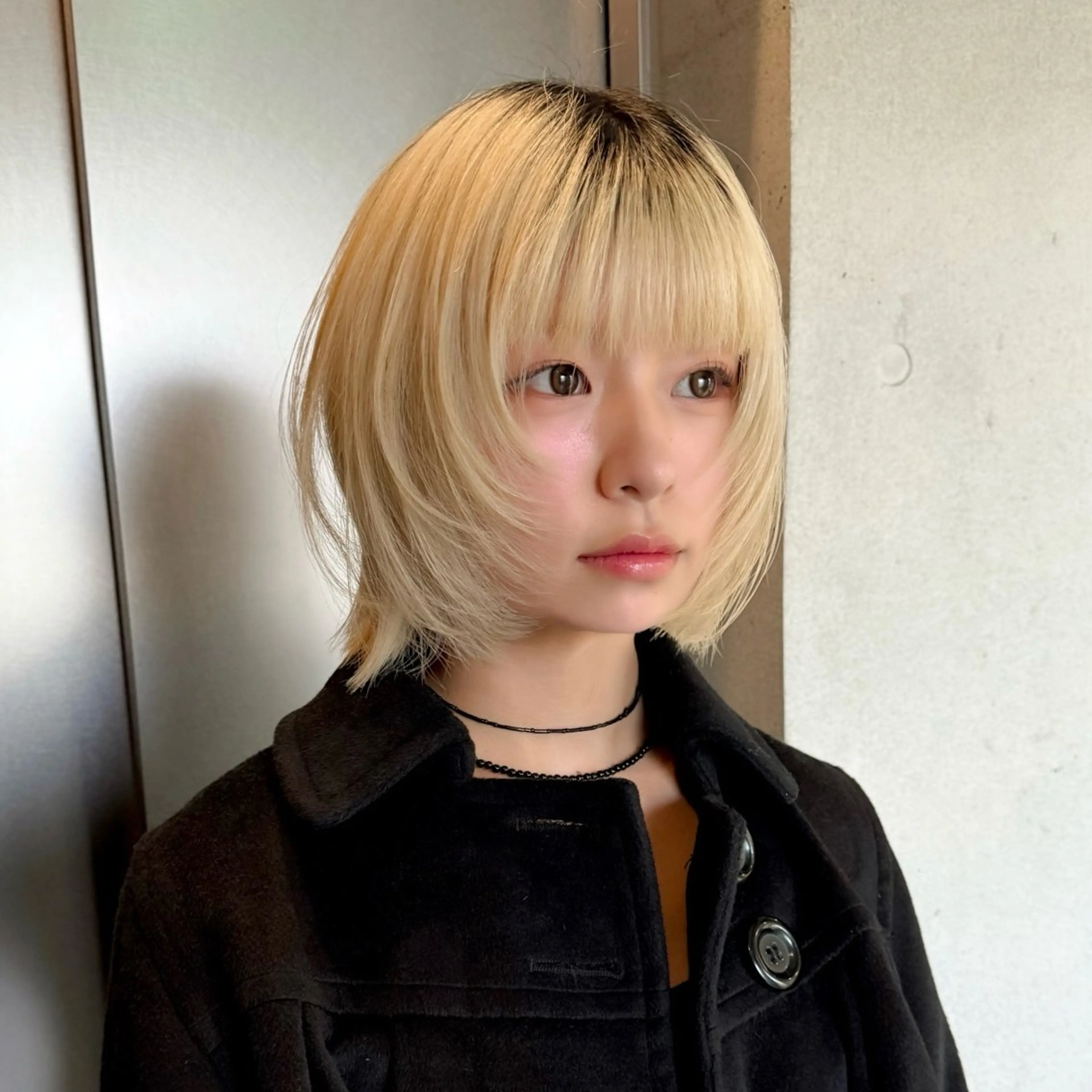 ショート カラー ボブレイヤー ブロンド ボブ レイヤーカット カット ヘアカラー トリートメント 🎃似合わせ暖色/ 抜け感レイヤー/ゆいのヘアスタイル