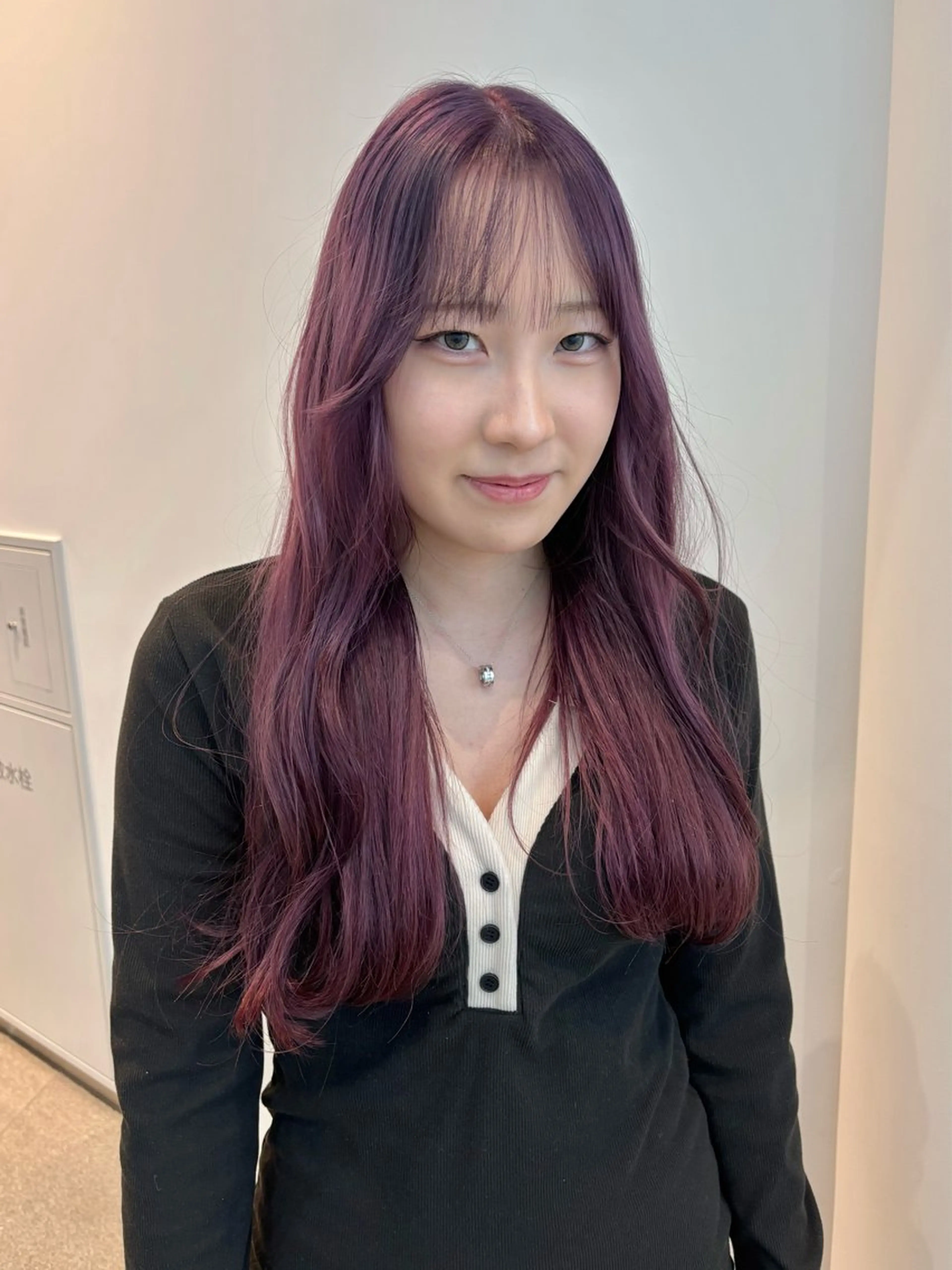 ロング カラー ラベンダーカラー カット ヘアカラー トリートメント くさかみさき🌼暖色 /韓国風/オタク🌼のヘアスタイル