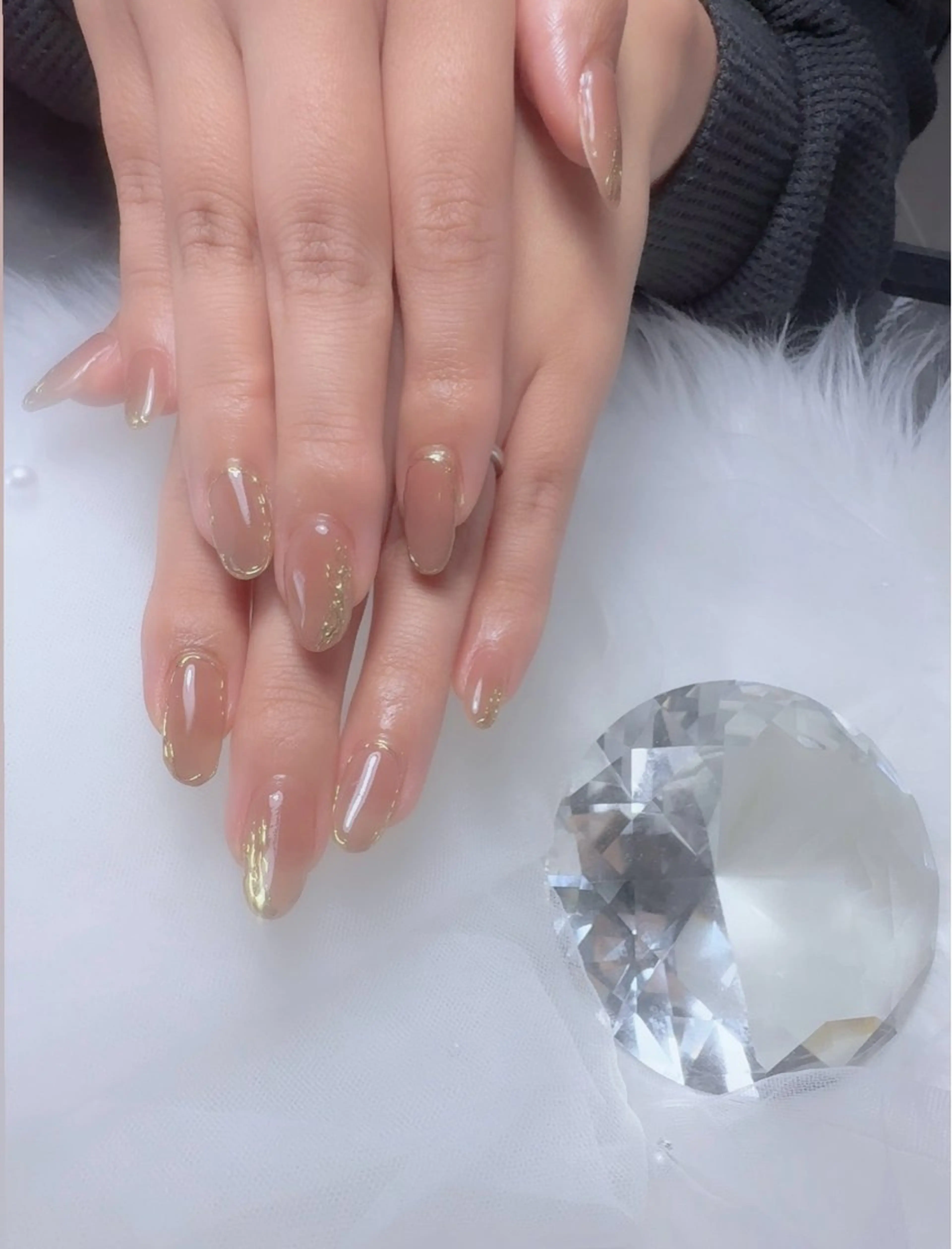 ネイル ゴールド ミラーネイル CERINE Nail✮のネイルデザイン