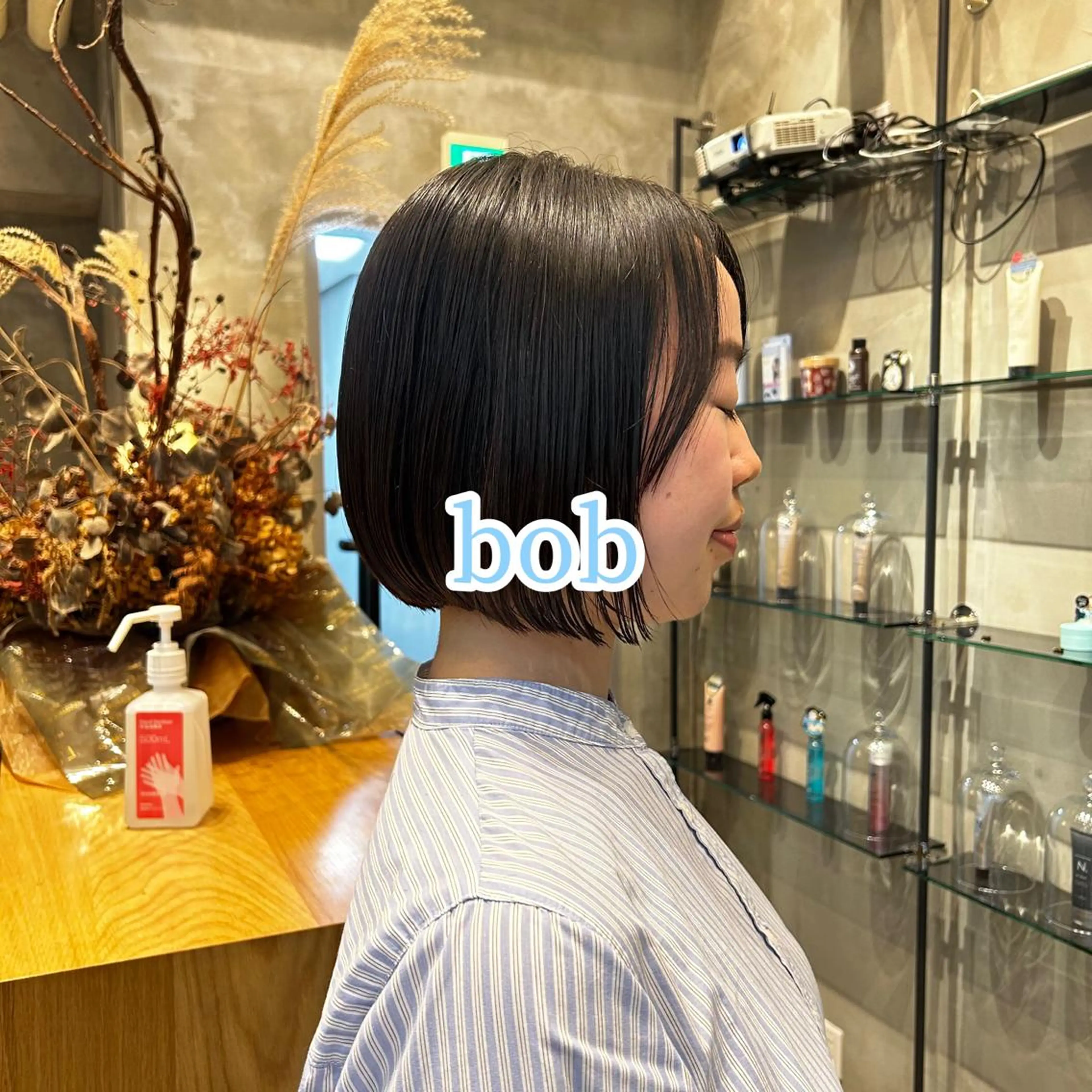 ショート ショートボブ ボブ ハイライト 髪質改善 韓国風ヘア 髪質改善 ANFINI所属・田中 励也 レイヤー ボブのヘアスタイル