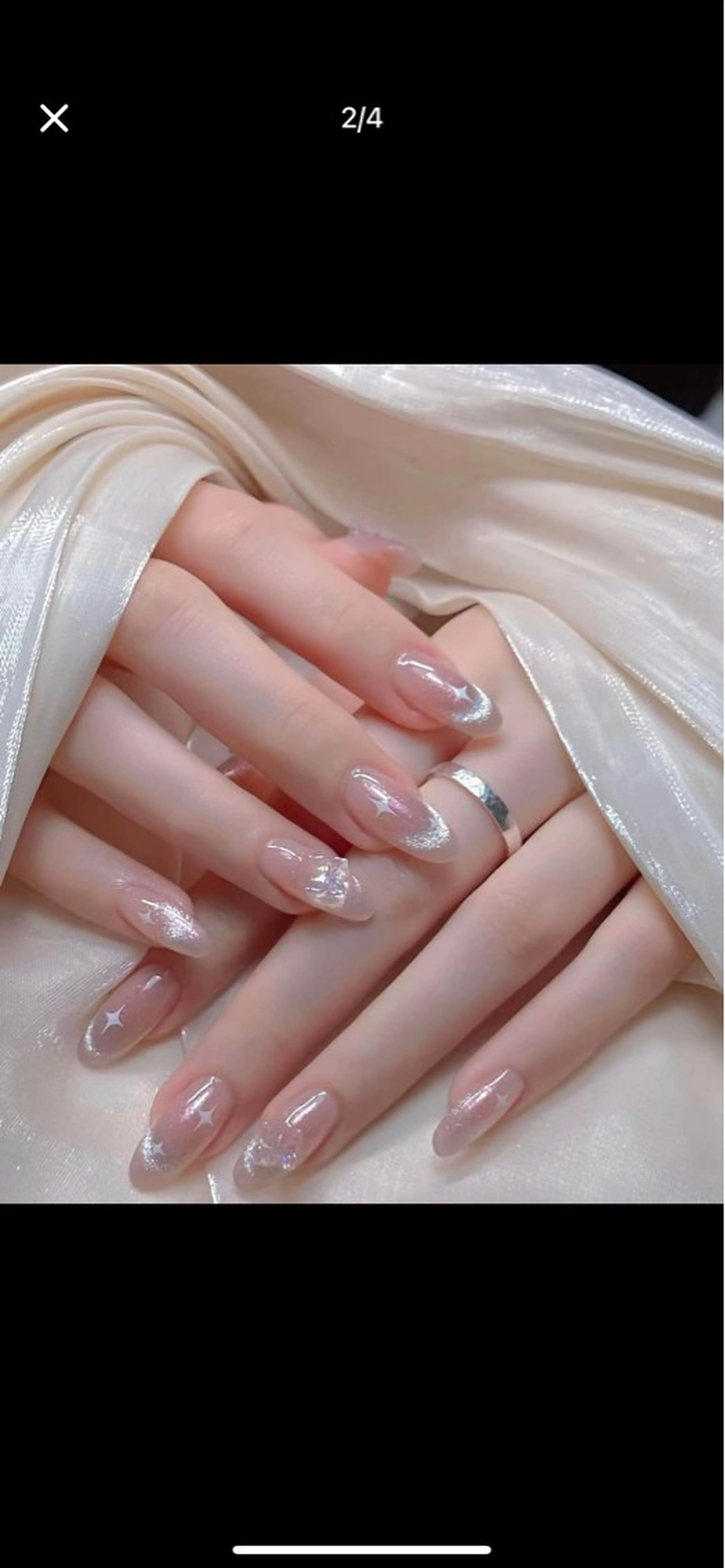 ネイル フレンチネイル マグネットネイル マグネットフレンチ ハンドネイル ANA.CHUO NAILSのネイルデザイン