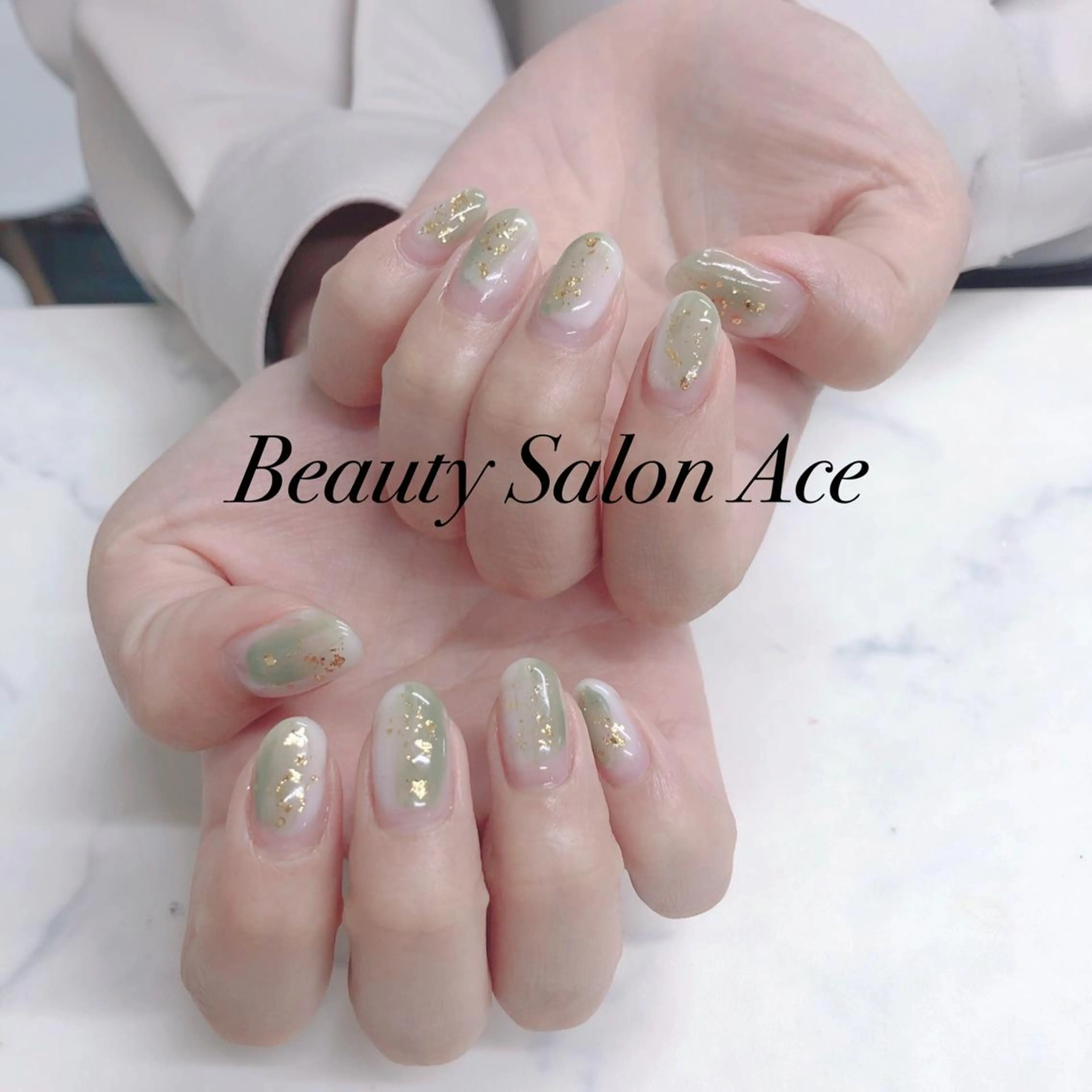 ネイル メンズネイル ニュアンスネイル 春ネイル ハンドネイル Beauty Salon Ace(ネイルサロン エース)所属・池袋フィルイン Ace♡長さだしのネイルデザイン