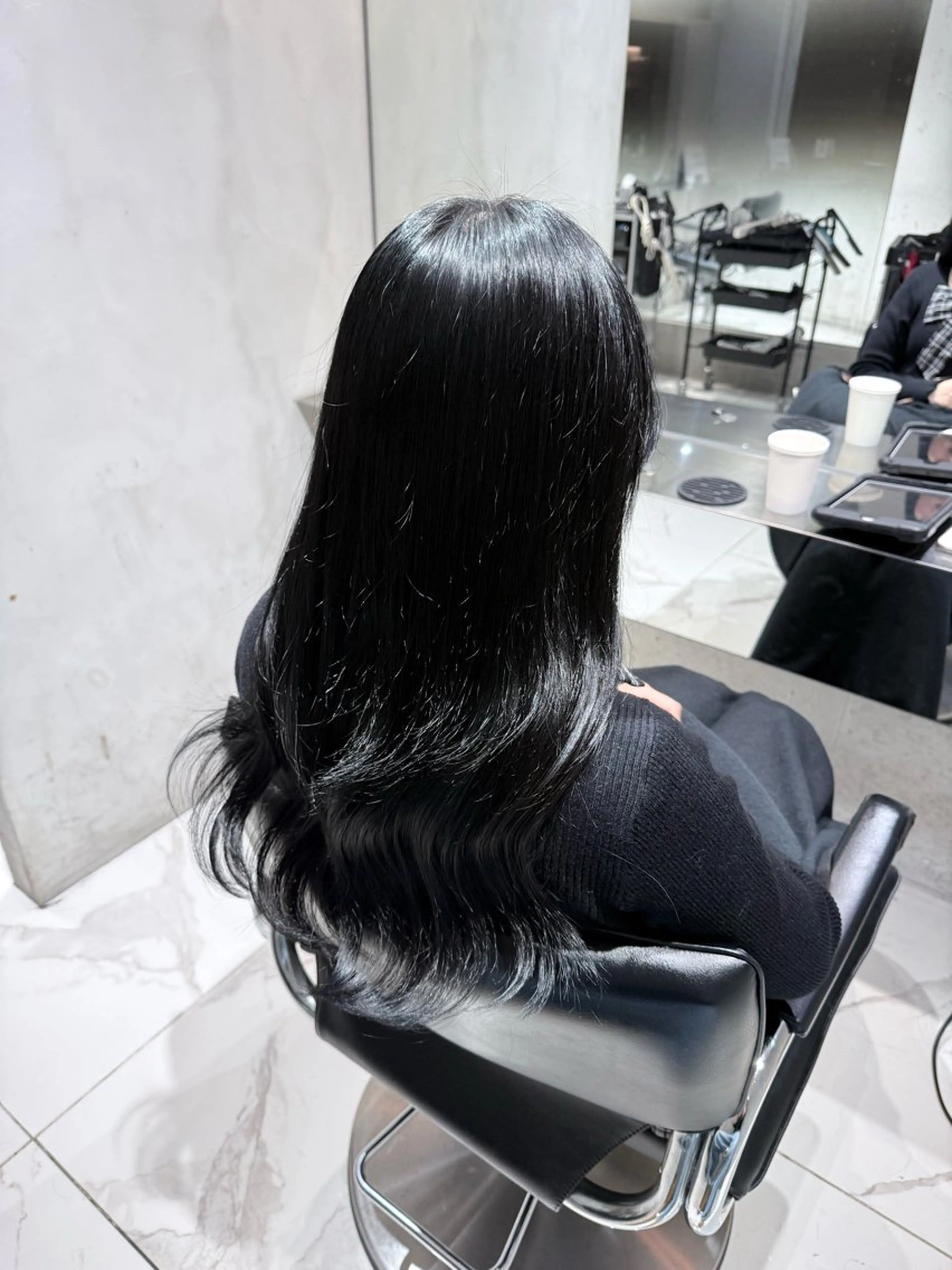 【2回目以降の方‼️】ケアカラー🍒🎀➕髪質改善トリートメント⭐️追加料金🈚️ワンカラー🩷の写真