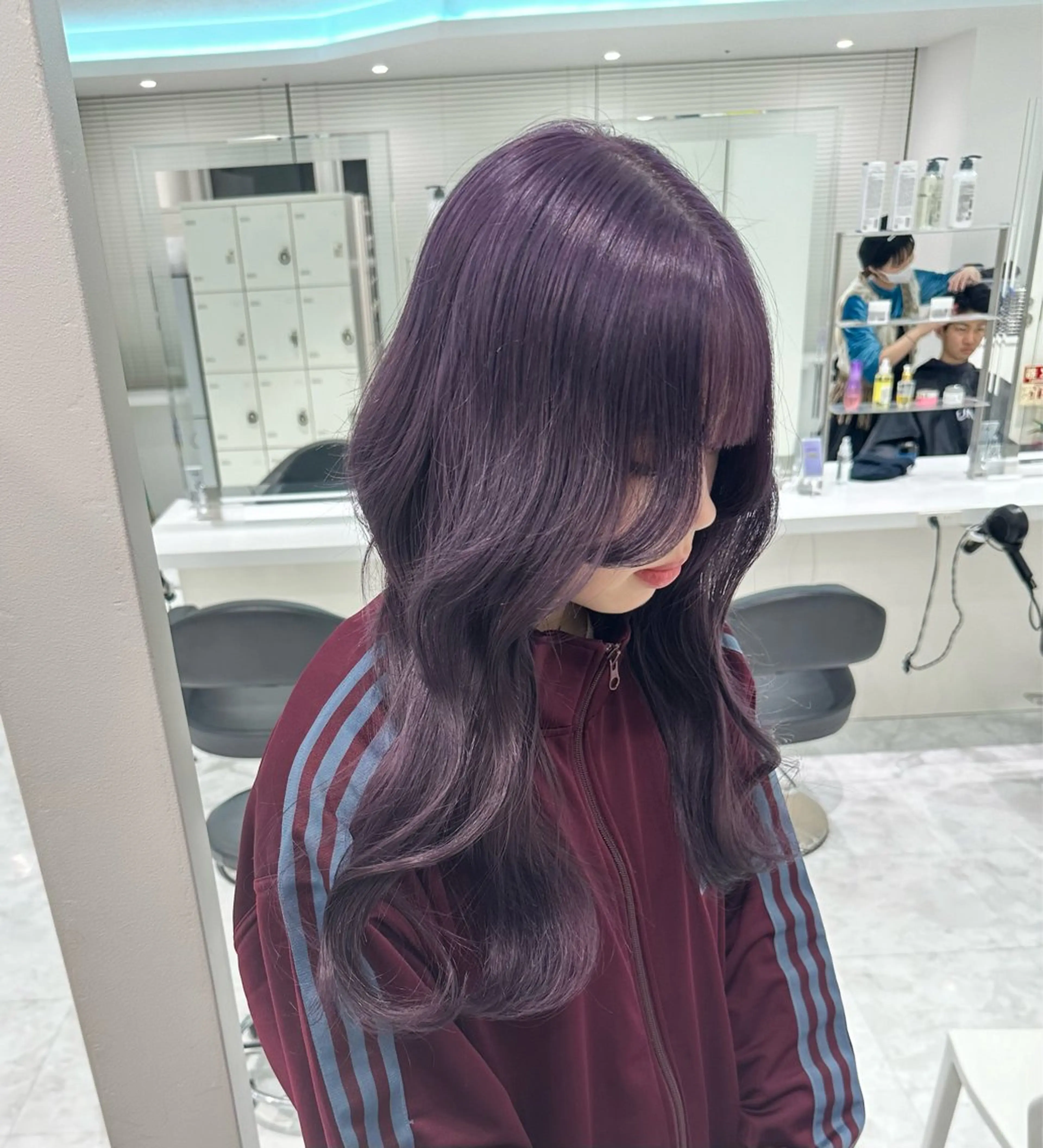 ミディアム カラー ヘアカラー トリートメント ヘッドスパ ヘアセット ♡上品韓国髪♡ブラ ウン/SAYATOのヘアスタイル