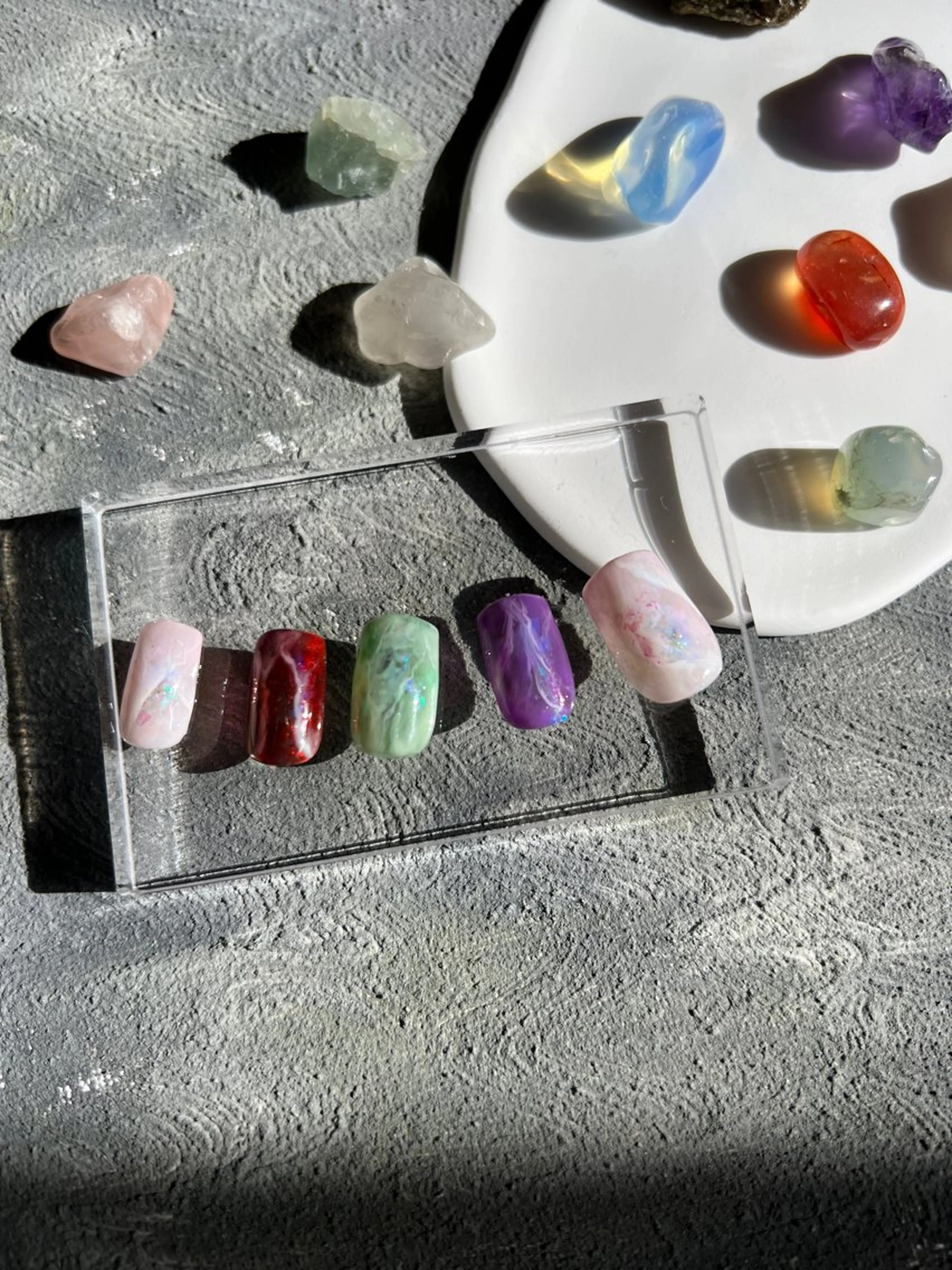 ネイル 大理石ネイル(マーブル) Aura nailのネイルデザイン
