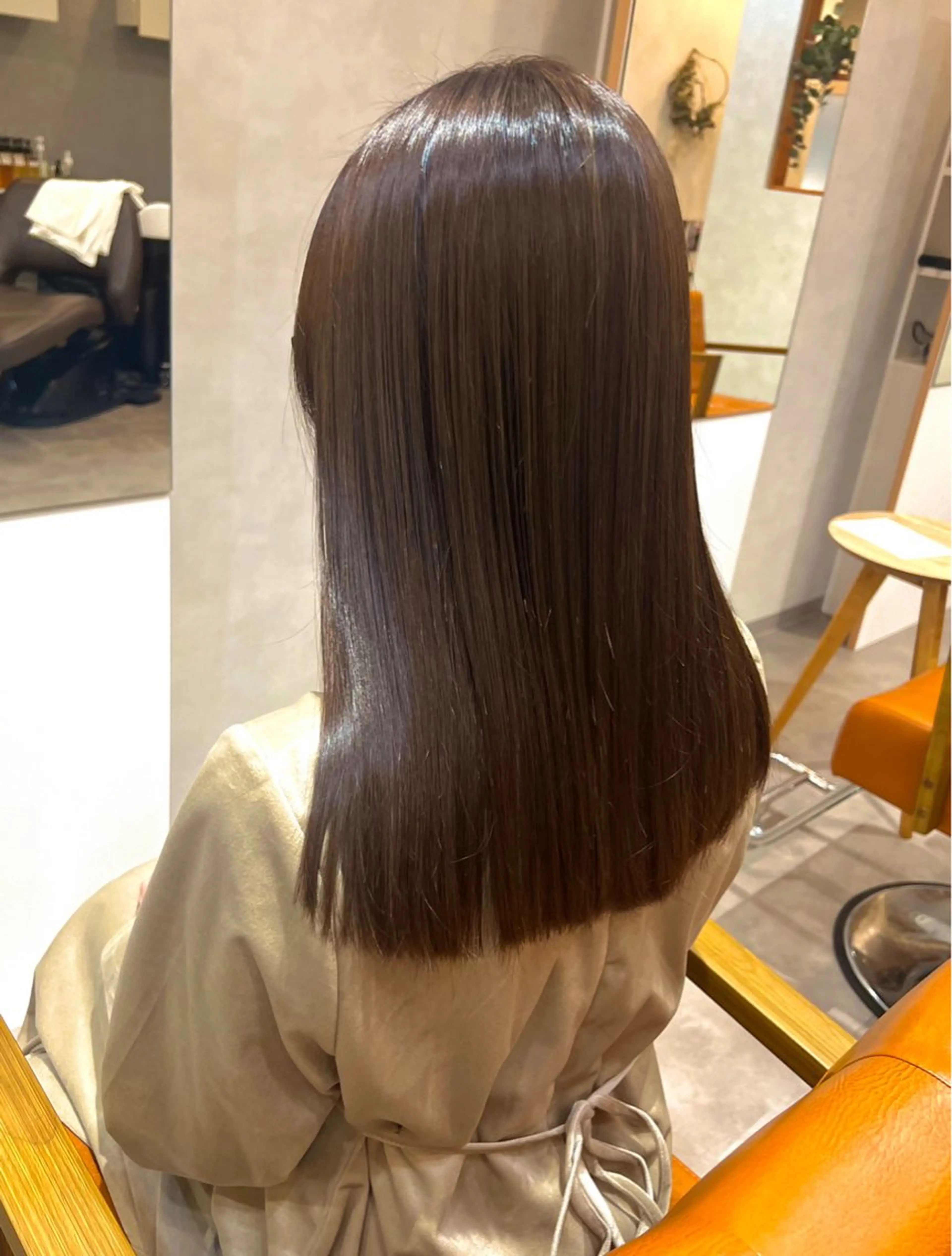 セミロング カラー 髪質改善 縮毛矯正/髪質改善 riwaのヘアスタイル