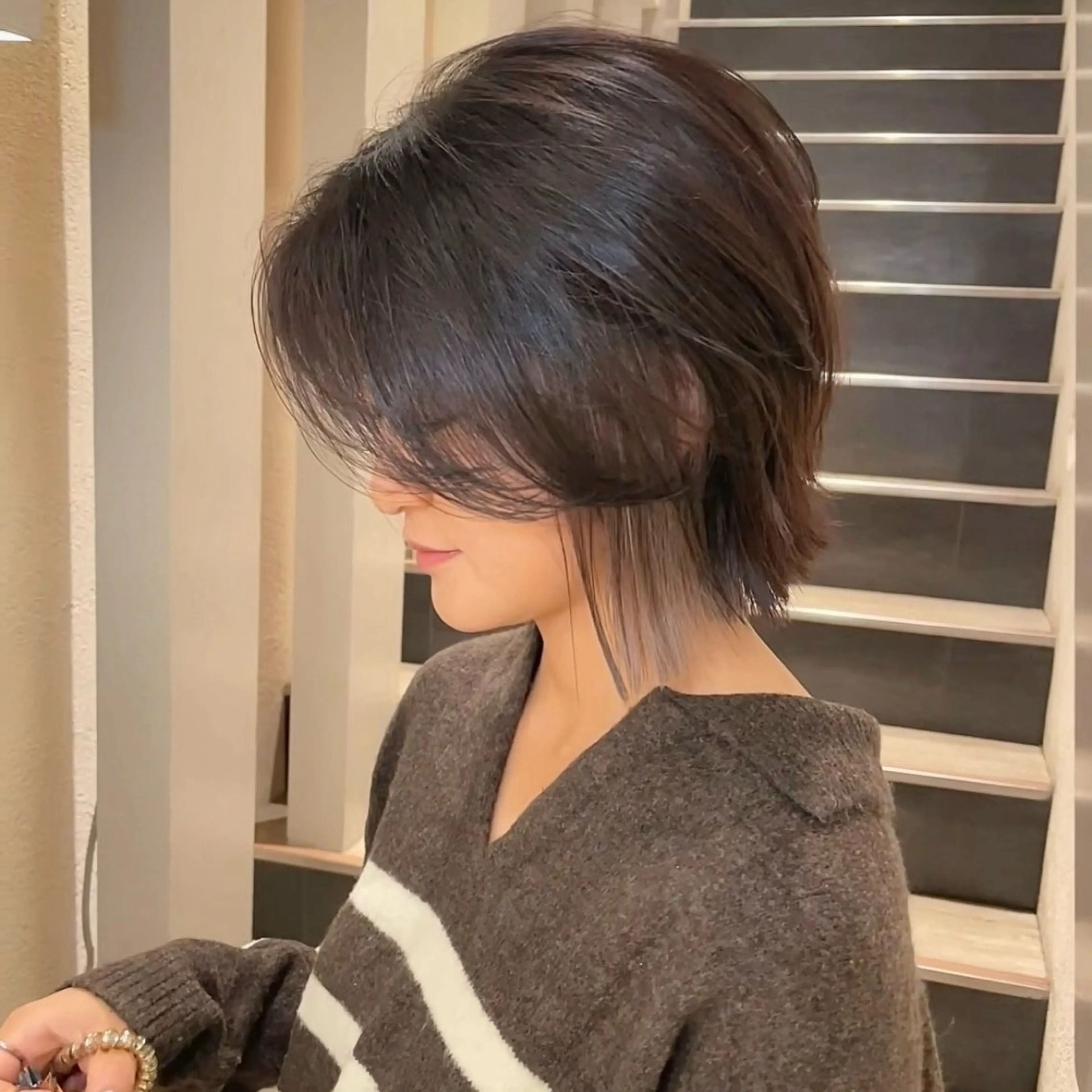 ショート カラー ヘアカラー 大人可愛い/レイヤー /ブリーチ/溝口誠二のヘアスタイル