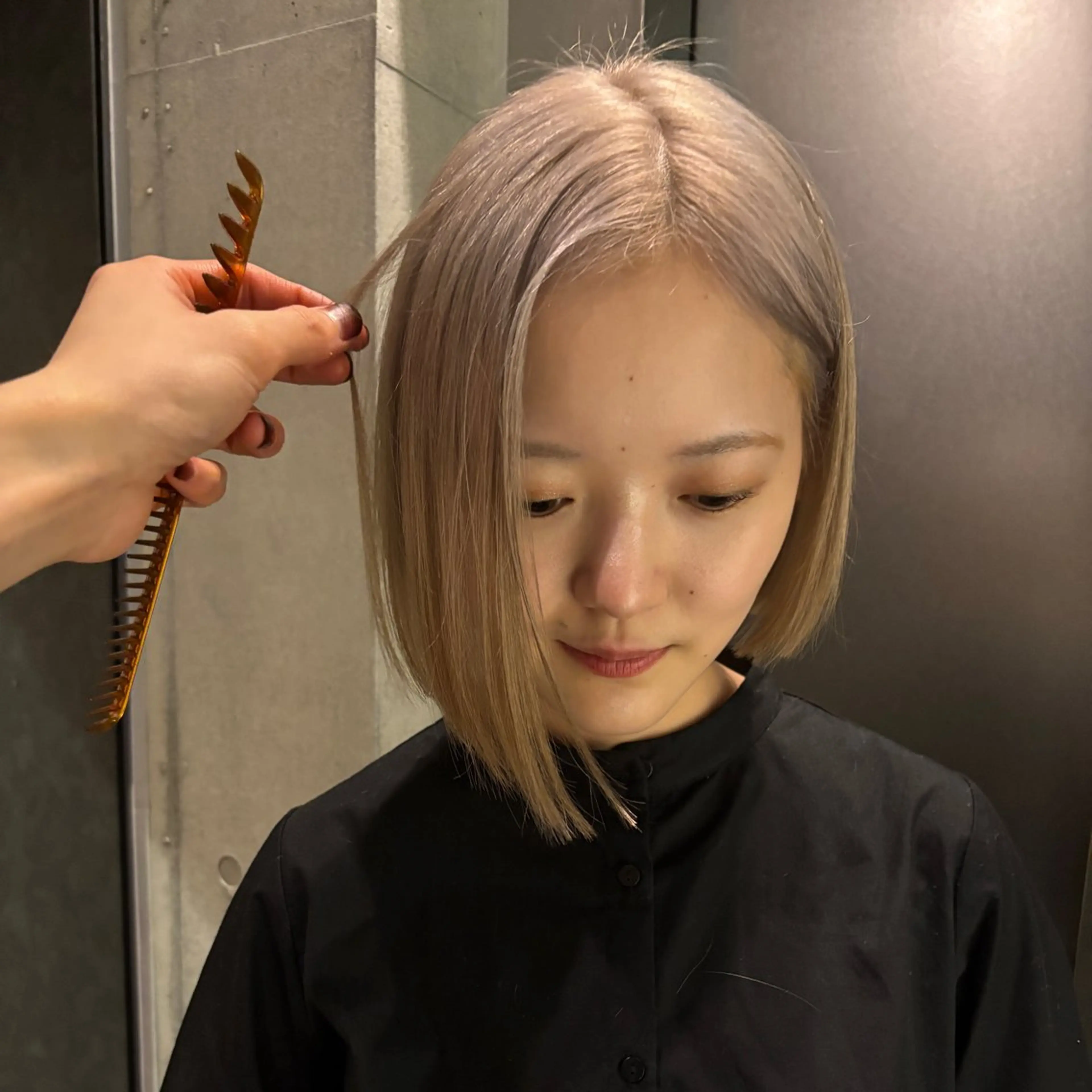 ショート カラー カット ヘアカラー トリートメント トレンドボブ /ミリヤのヘアスタイル