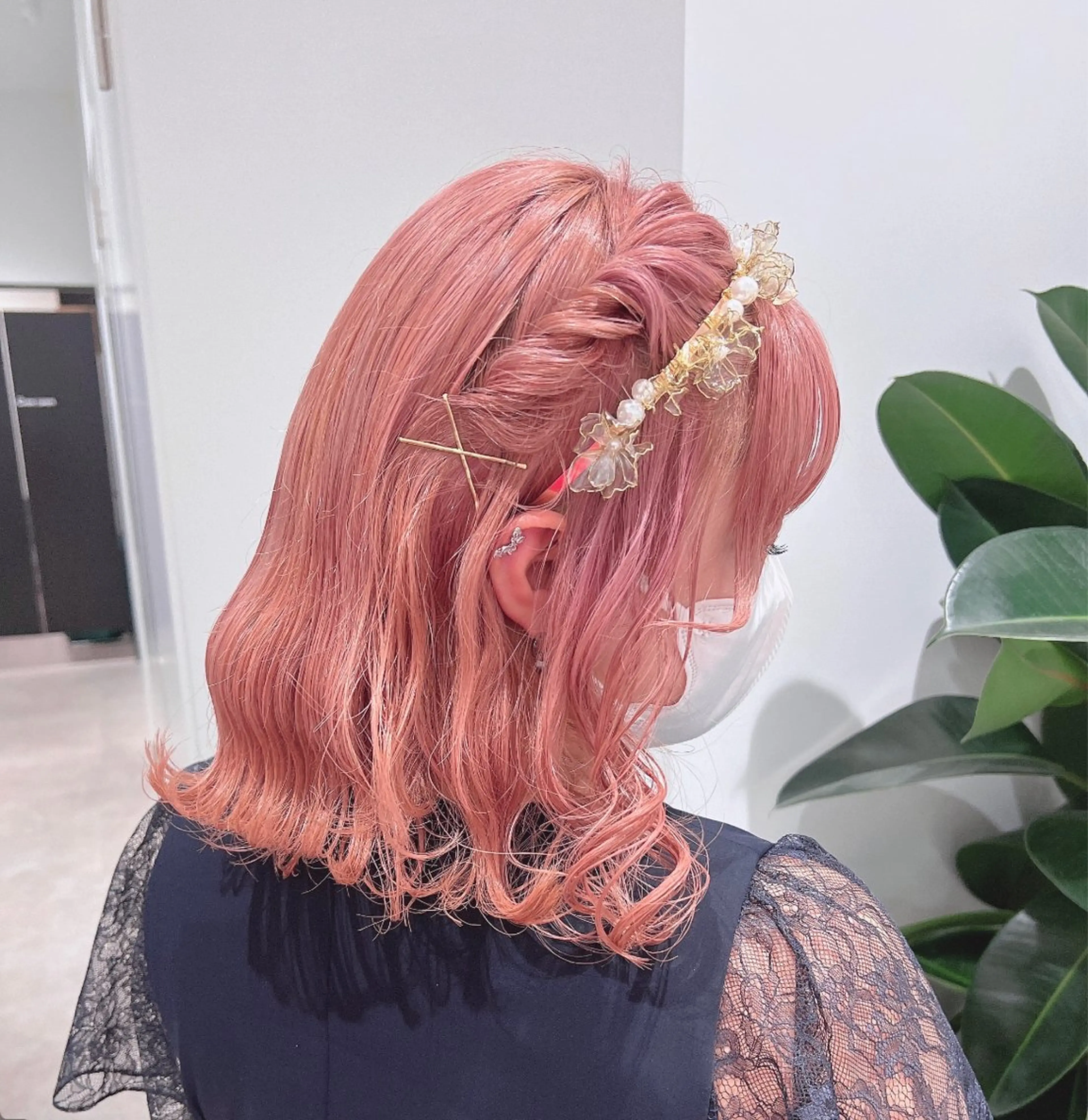 セミロング ヘアアレンジ マツエクmarry池袋所属・マツエクモデル無料 marry 池袋秦のマツエク・マツパデザイン