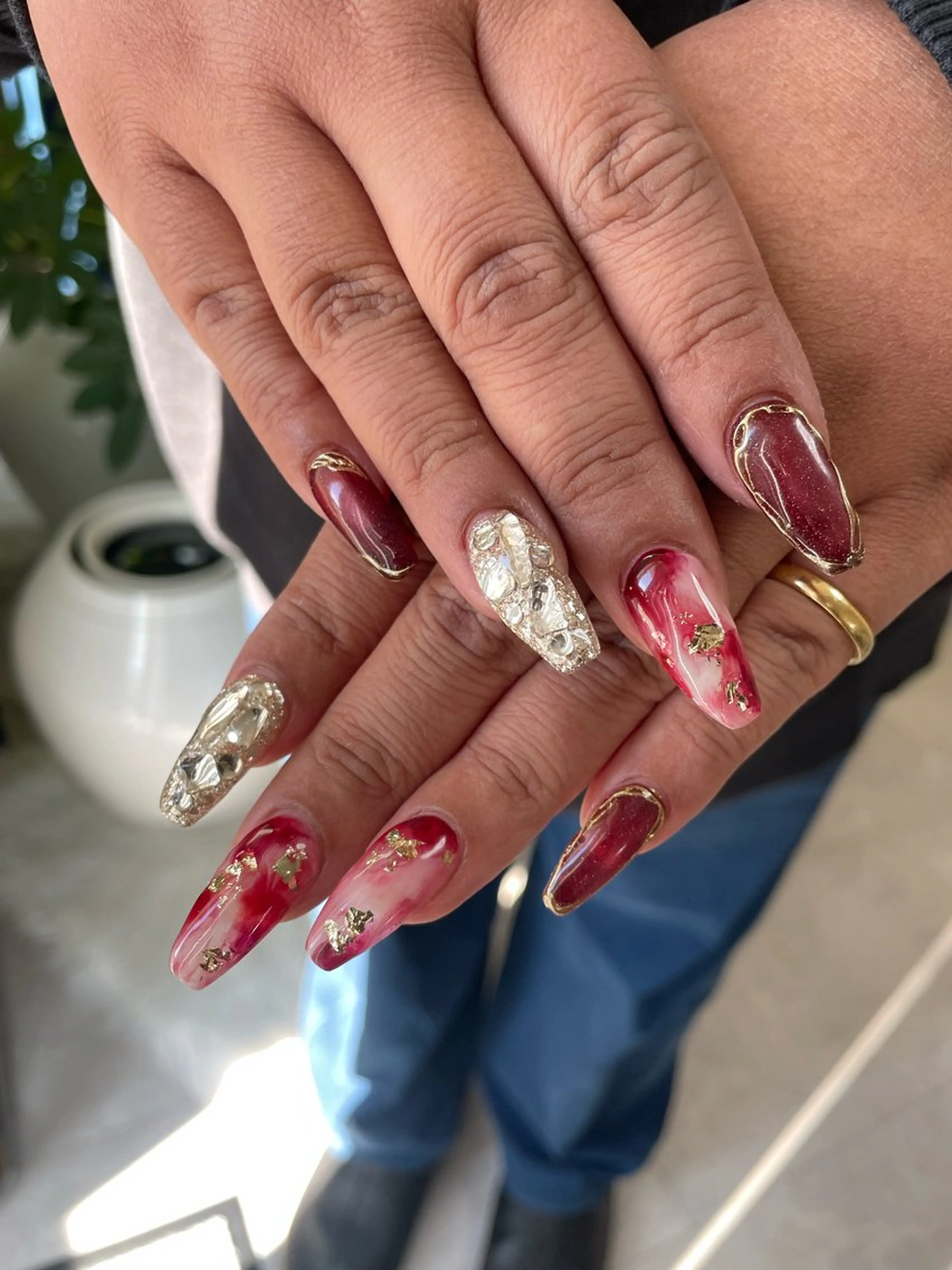 ネイル アートネイル 持ち込み ハンドネイル RISA joie nailのネイルデザイン