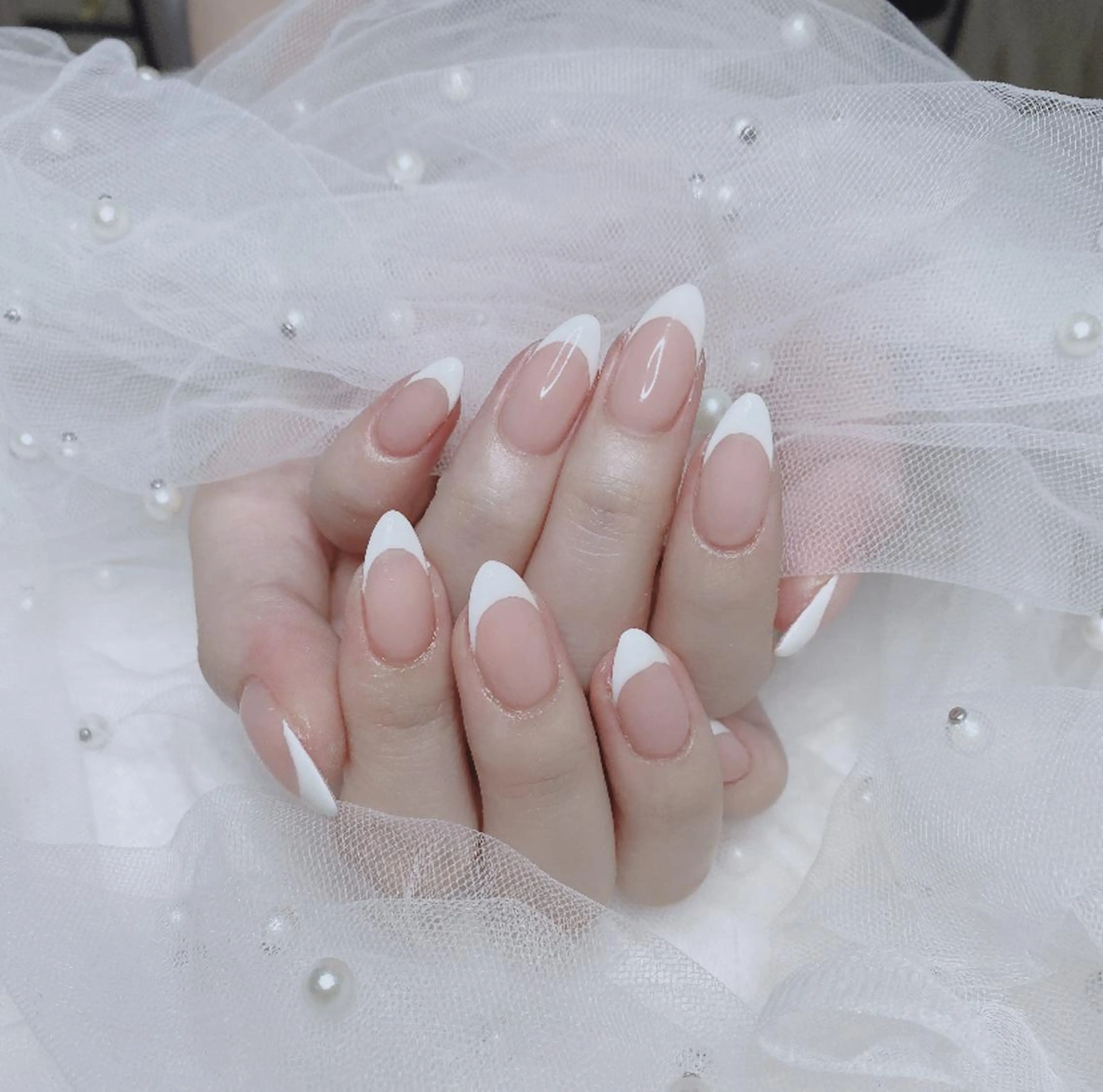 🎀フレンチネイルの写真