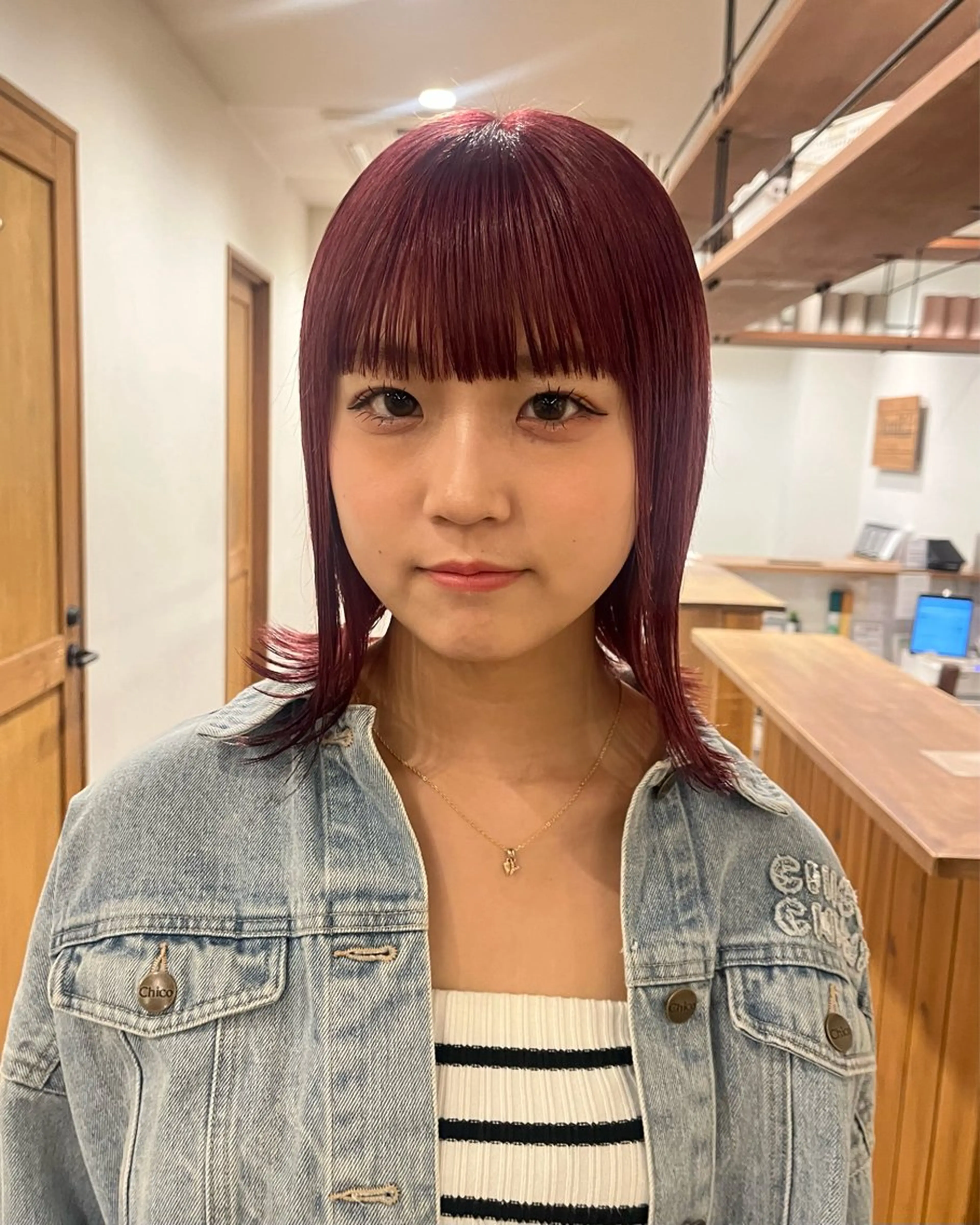 ショート カット ヘアカラー トリートメント china / ボブ/ブリーチカラーのヘアスタイル