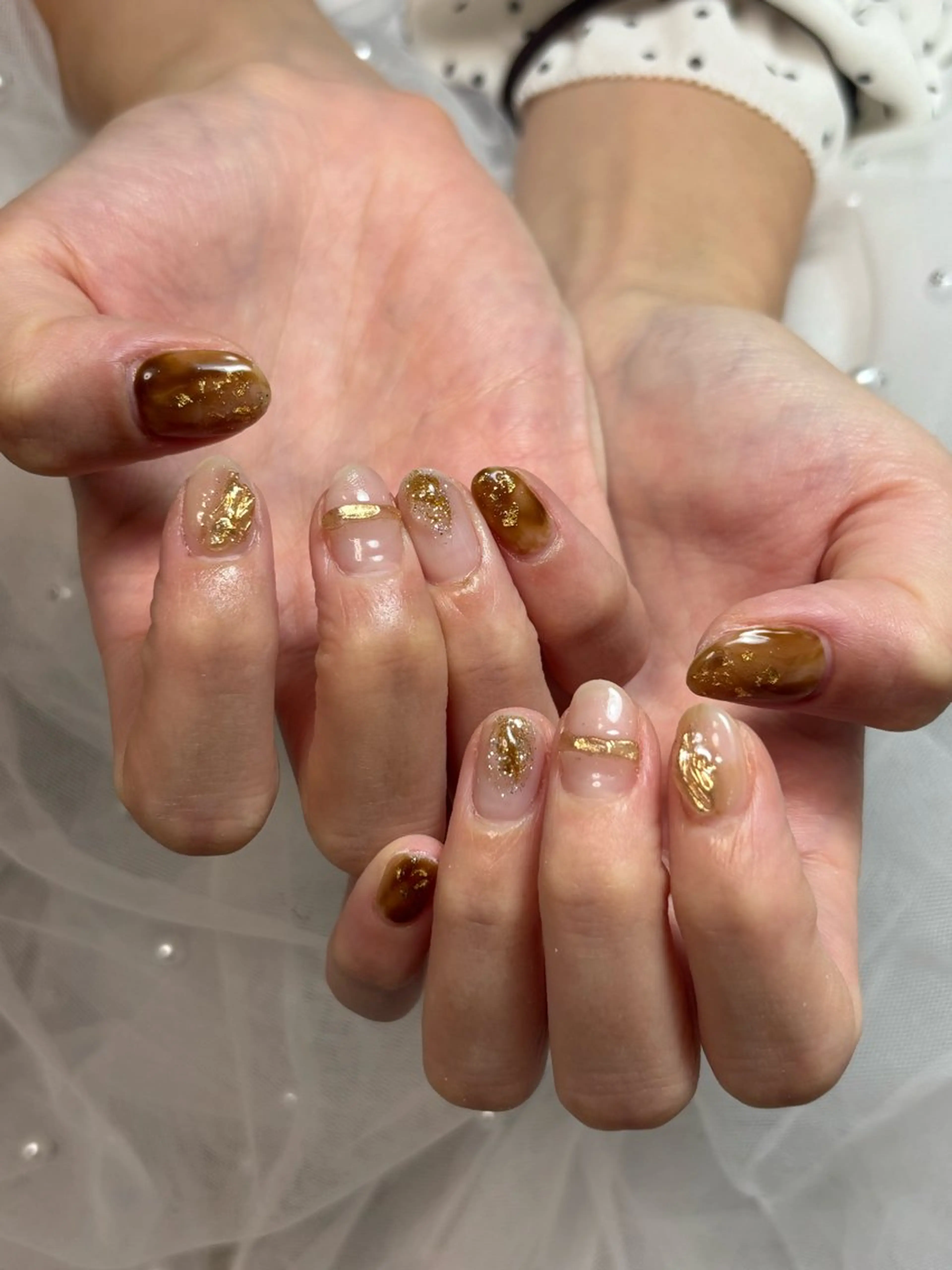 ネイル 三本 綾奈のネイルデザイン