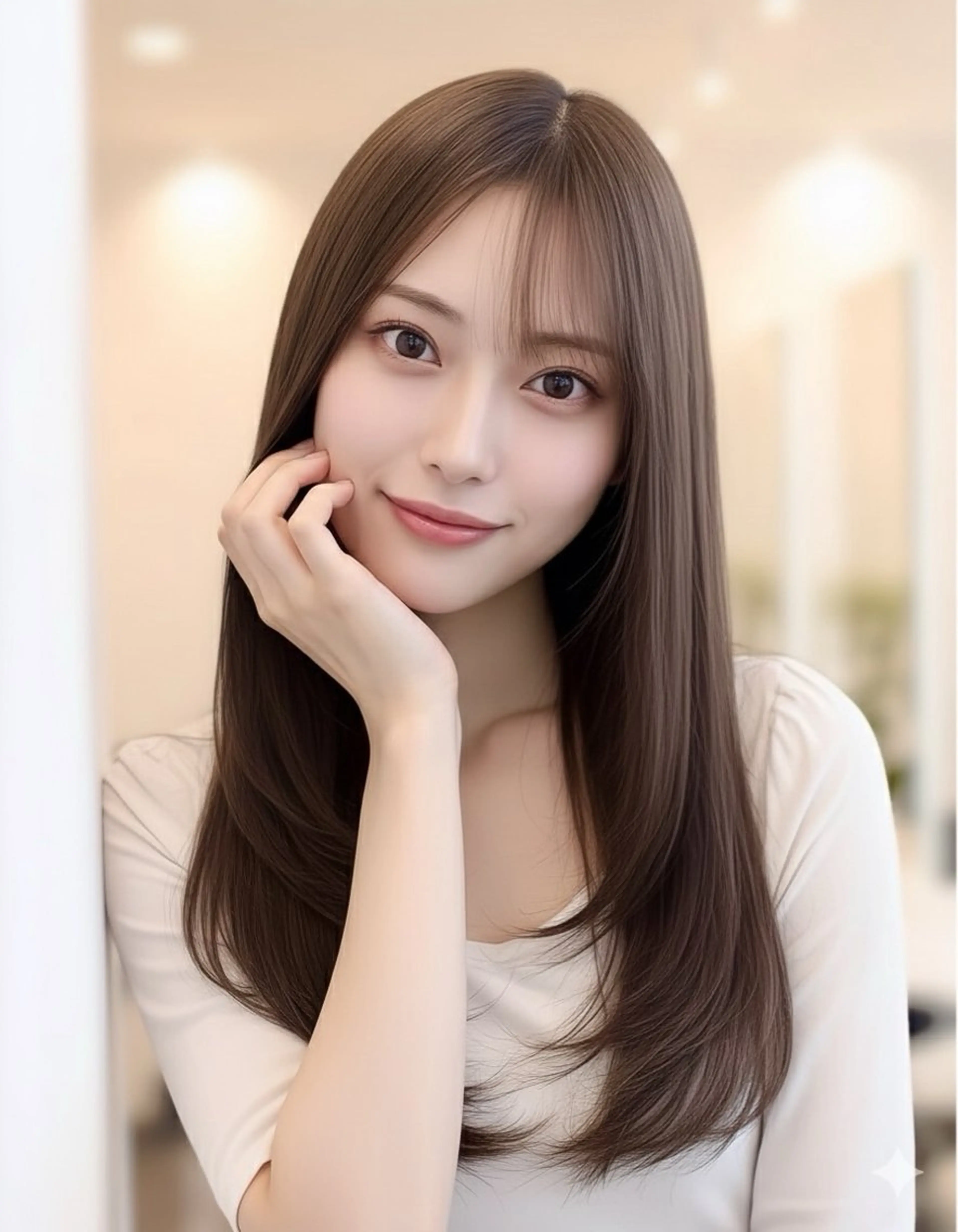 🌼【迷ったらこれ‼️】うる艶カラー+最高級髪質改善ウルトワトリートメント+纏まりカット🌼の写真