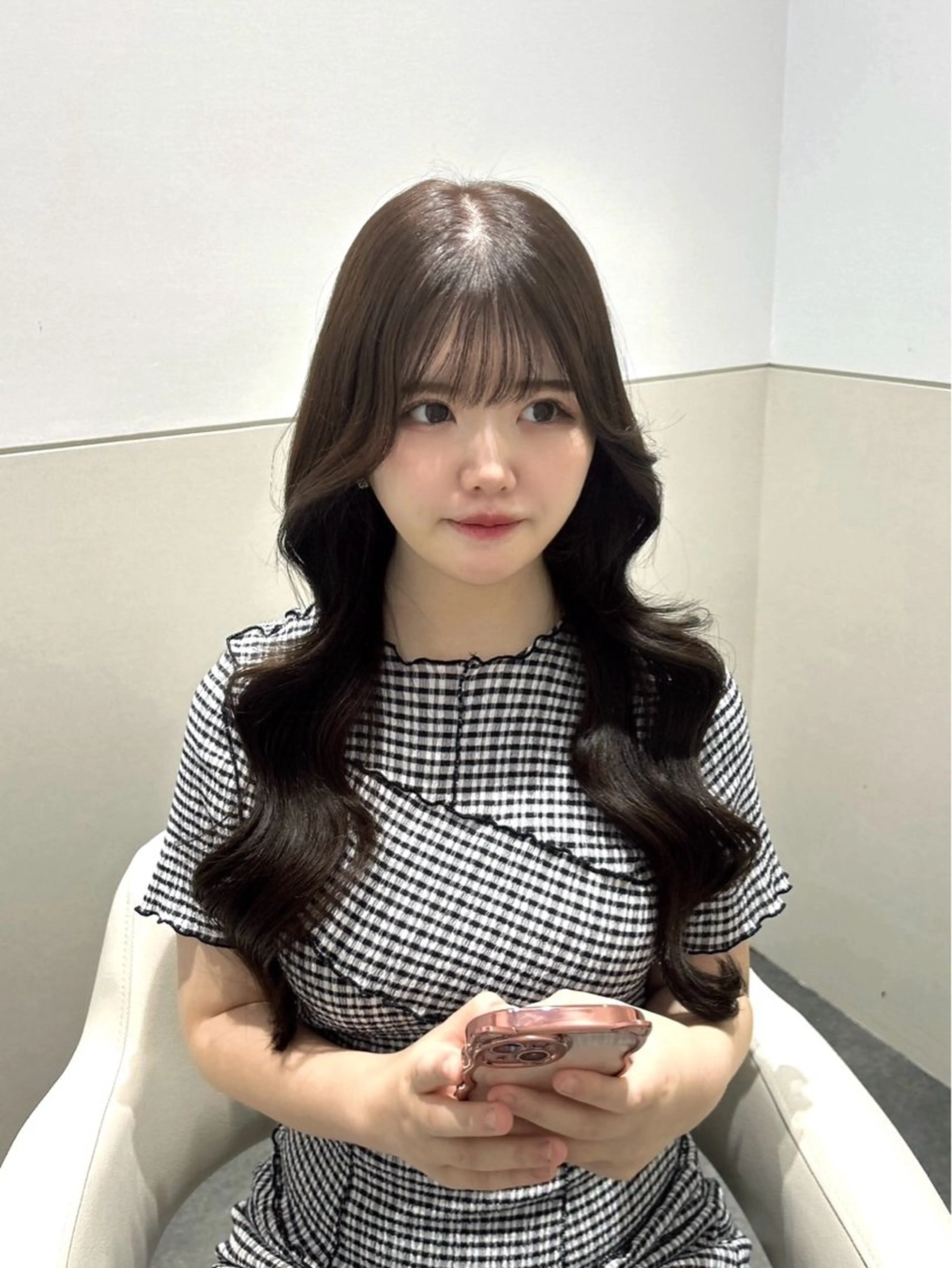 ロング カラー ブラウンカラー 🩷韓国ヘア/ヨシン モリ🩷Maikaのヘアスタイル