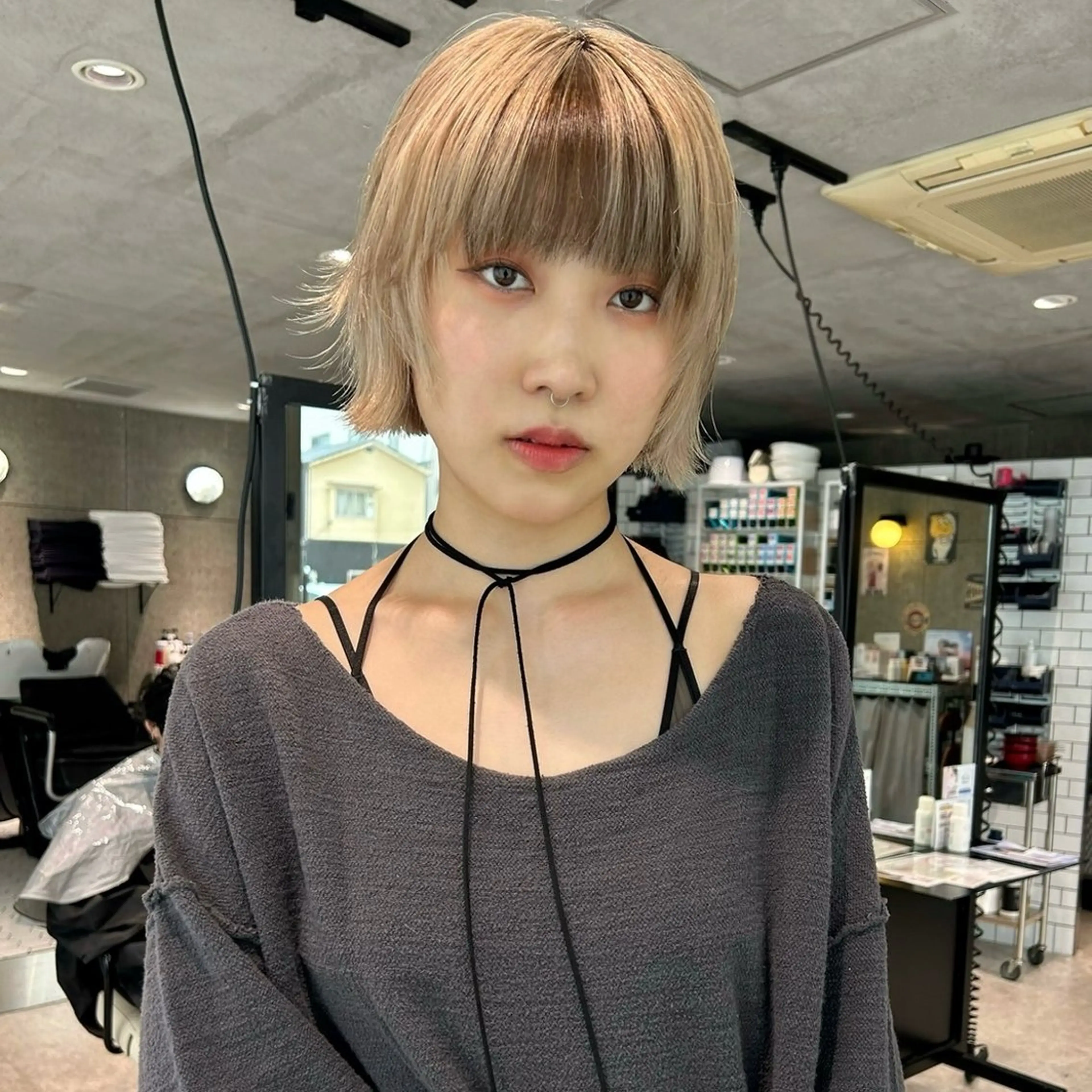 ショート ボブ/ショートボブ/ 岡山駅/別曽遥也のヘアスタイル