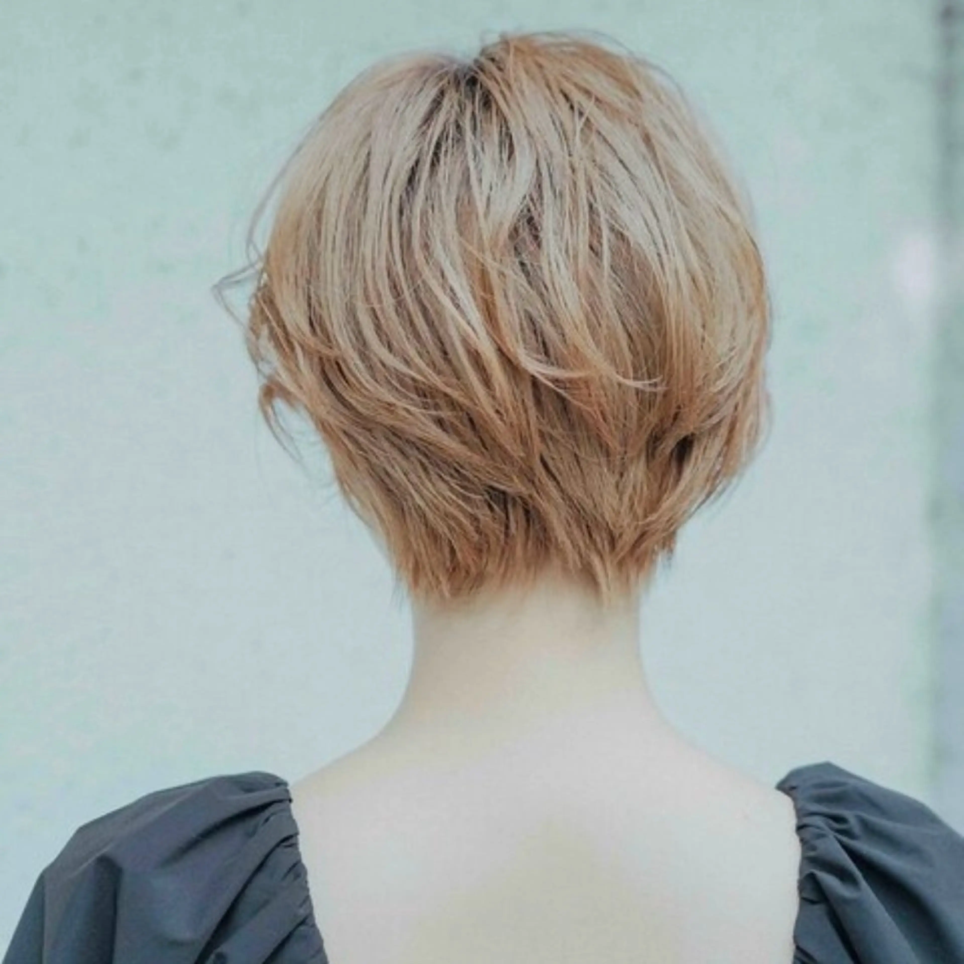 ショート カラー 似合わせショート/ ハイライト/我如古のヘアスタイル