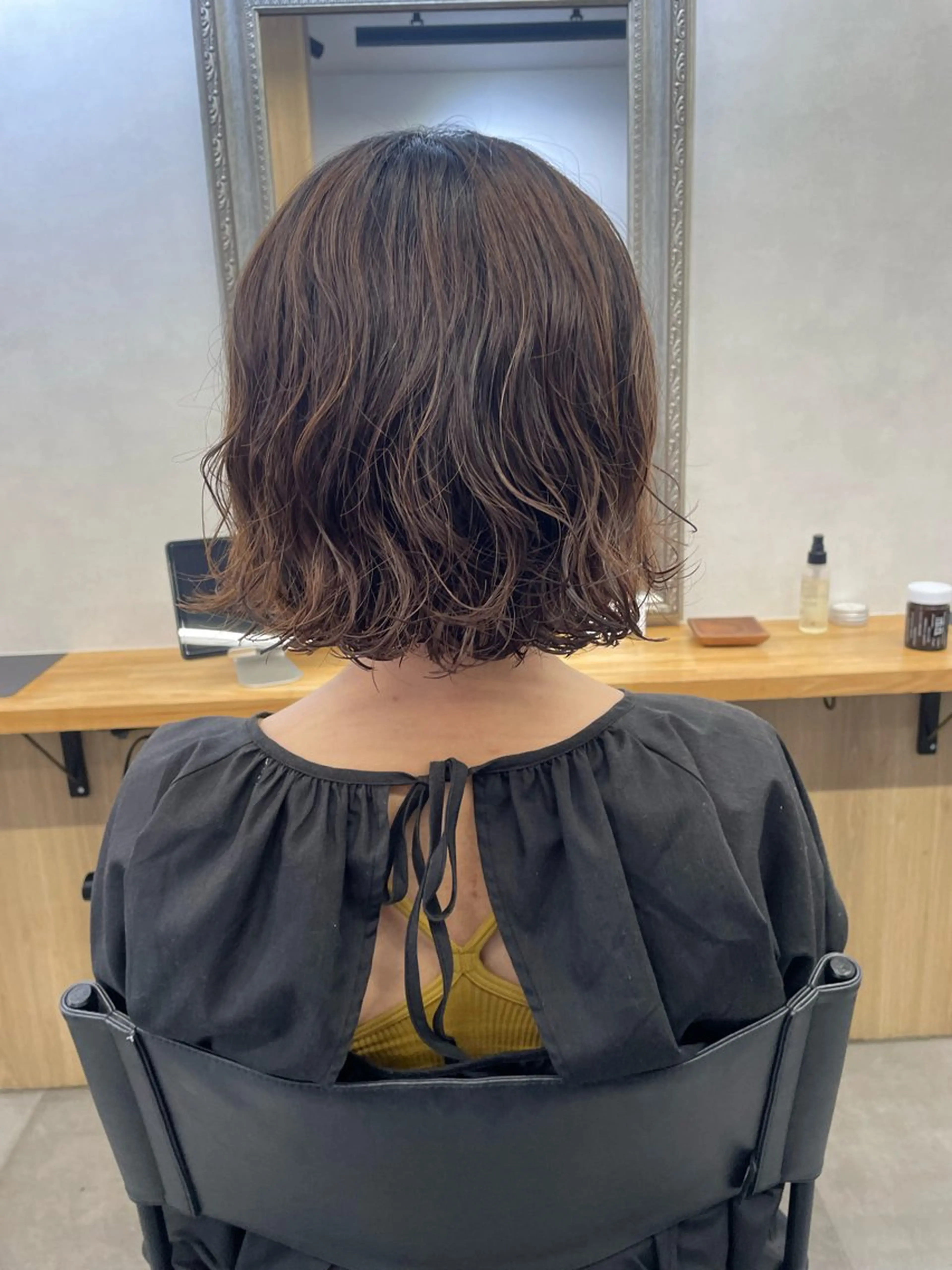 パーマ ショート🩵 なりたみゆうのヘアスタイル