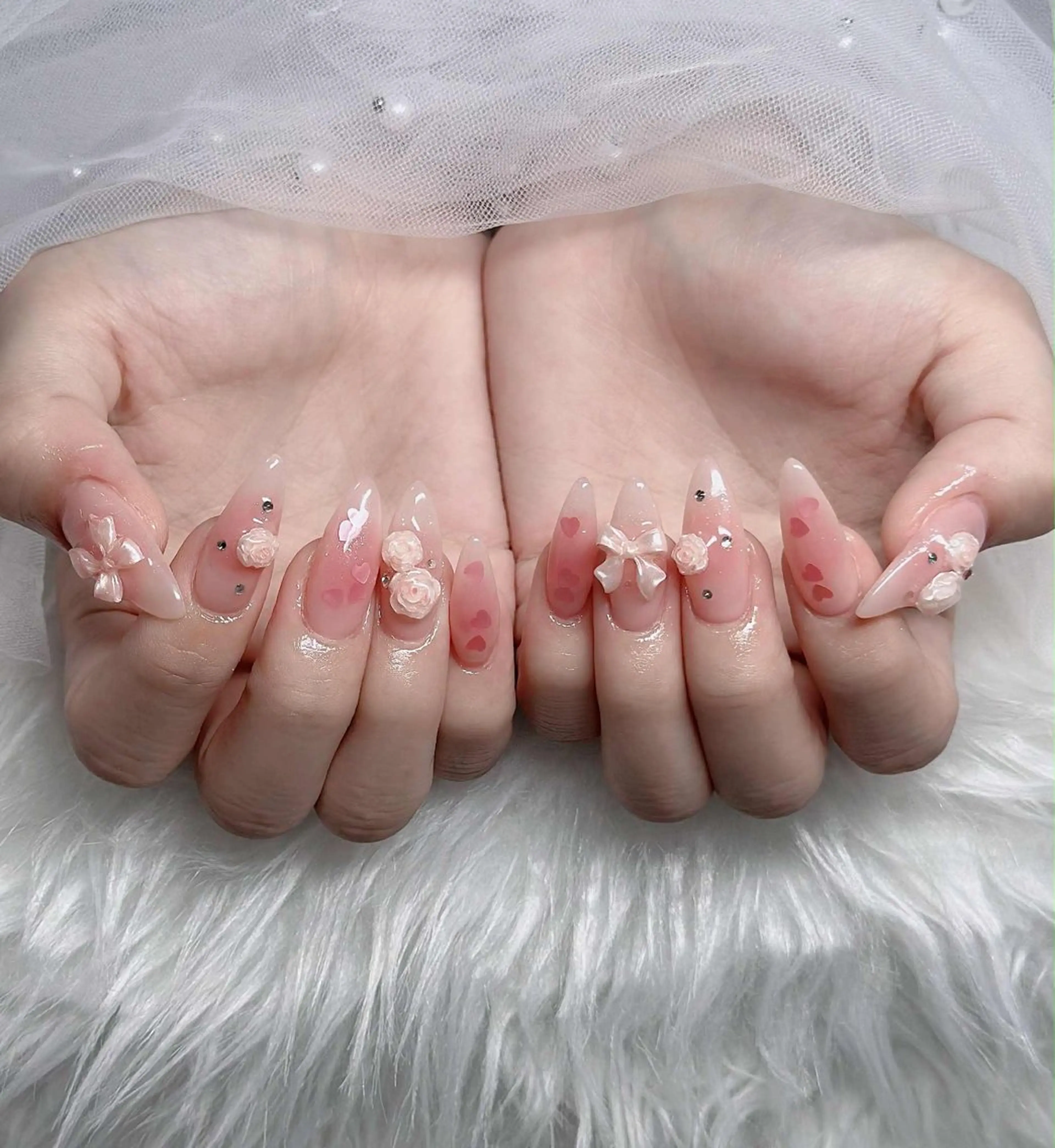 ネイル フレンチネイル ジェルネイル ハロウィン キラキラネイル 韓国ネイル H.baby Nail Salonのネイルデザイン