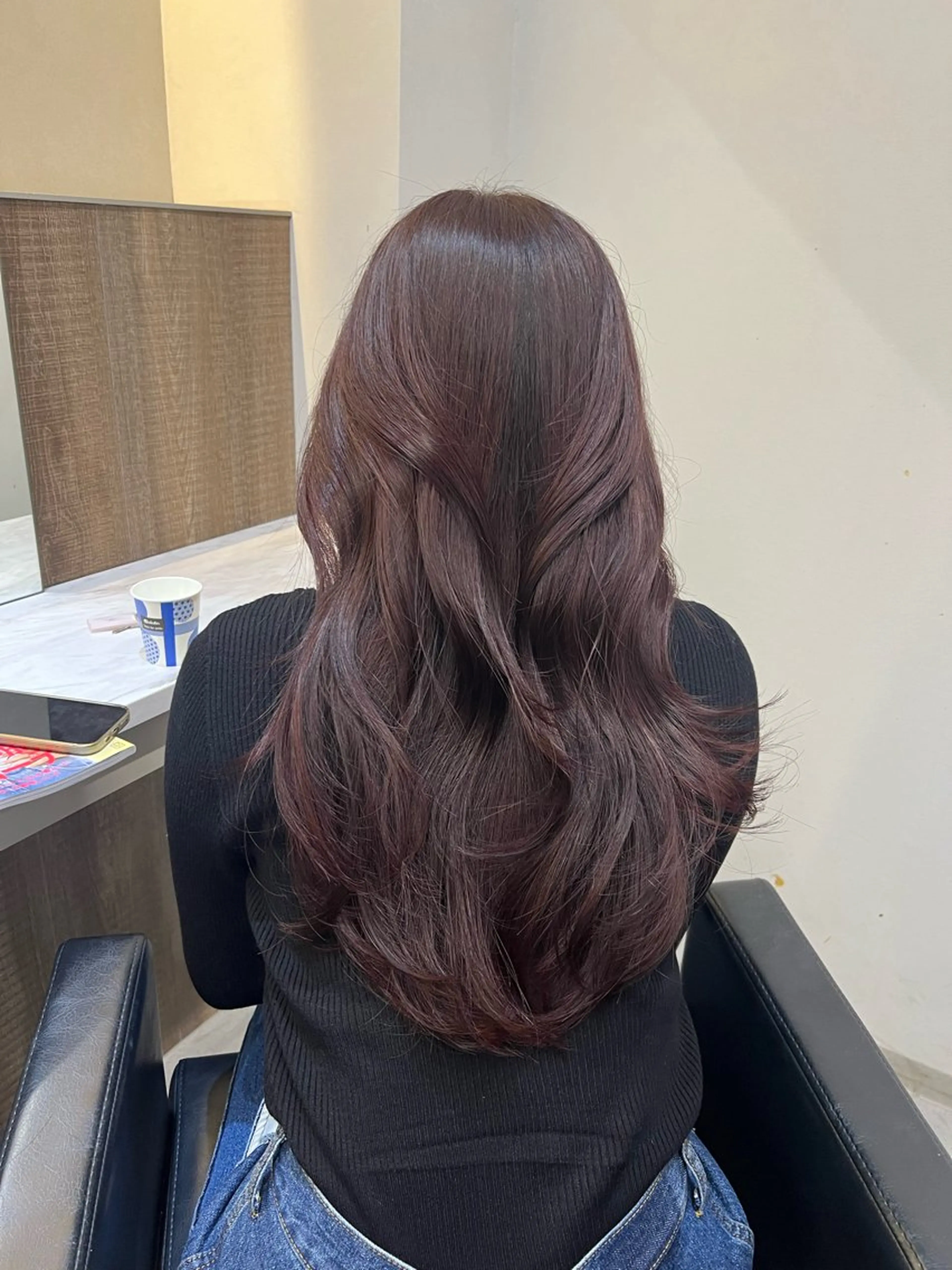 ロング カラー 韓国ヘア🇰🇷 中島志菜のヘアスタイル