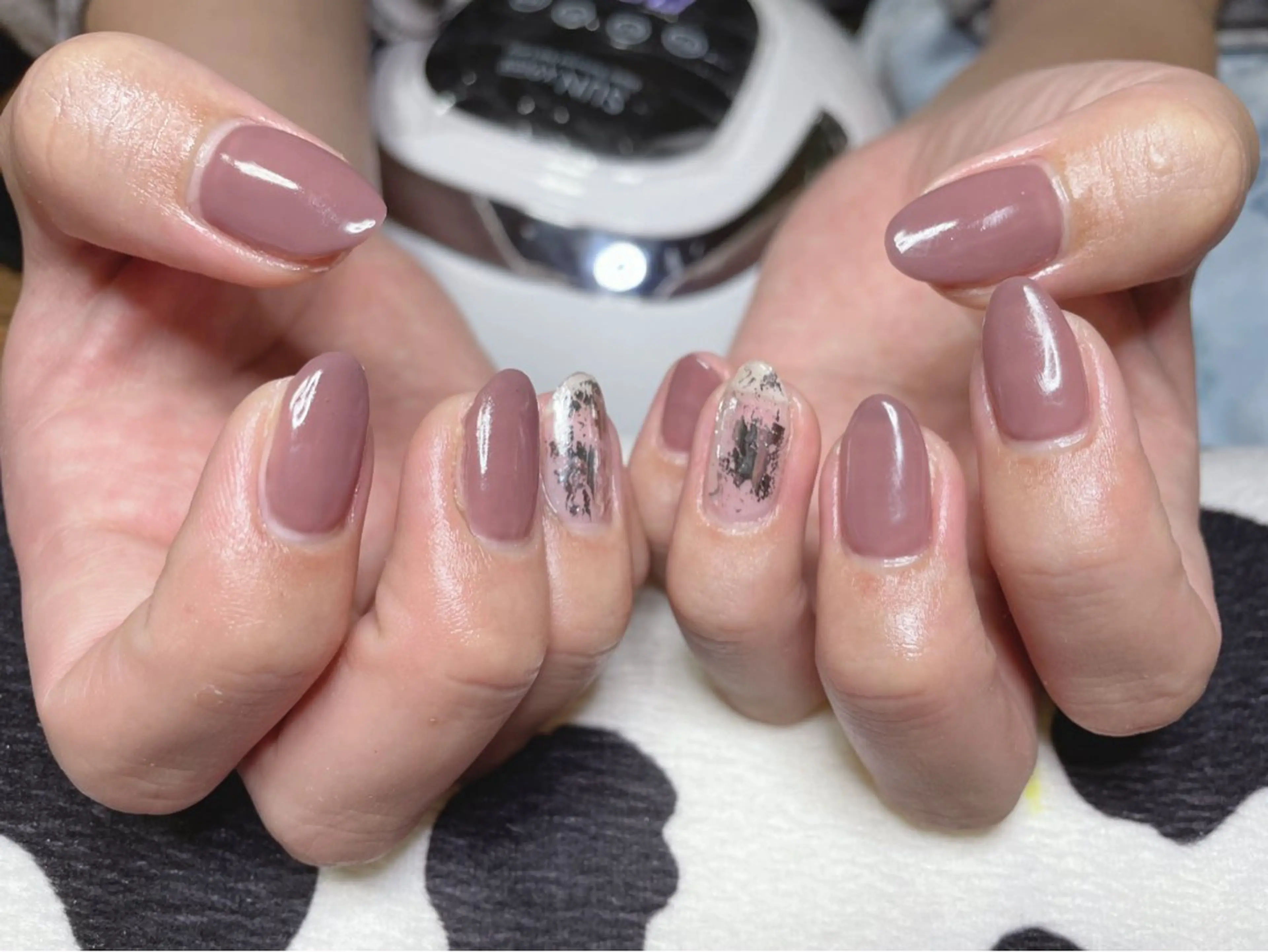 ネイル ラメ(グリッター) ワンカラーネイル ハンドネイル RUANA✱ MIYASHITAのネイルデザイン