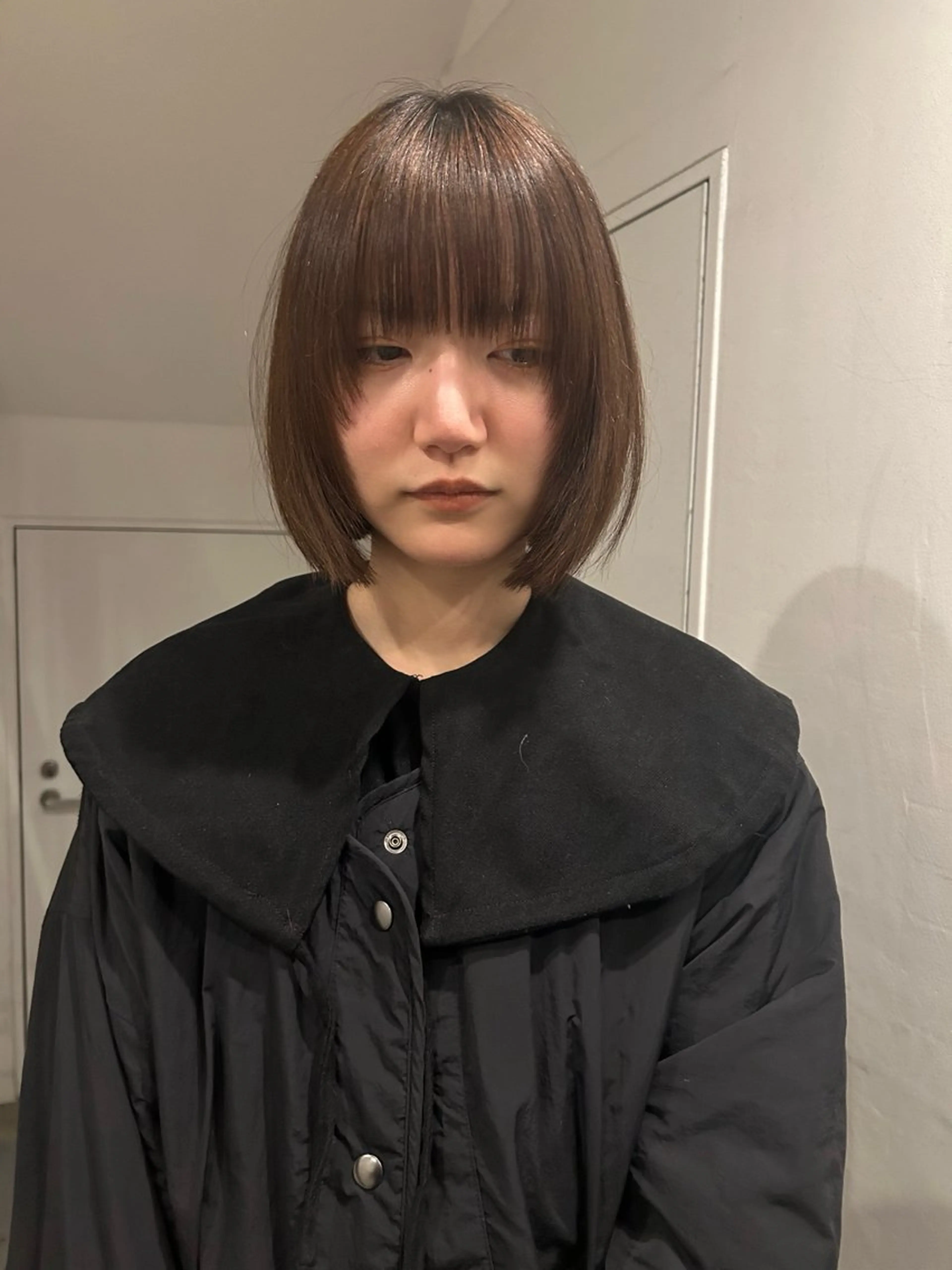 ショート ボブ hen所属・心斎橋/レイヤー/ ブリーチ/モエのヘアスタイル