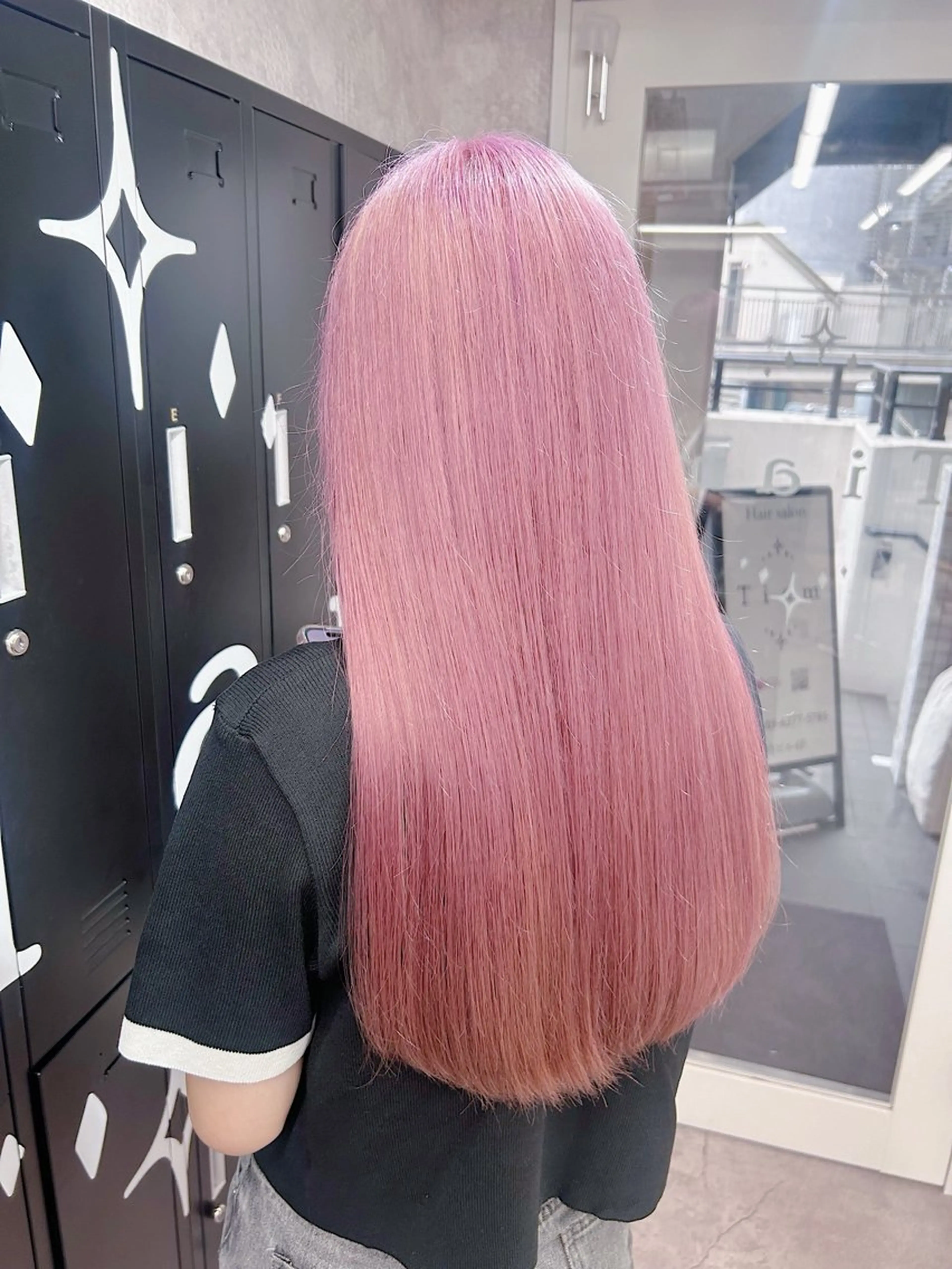 ロング カラー ヘアカラー トリートメント 💕誰より可愛い💕 ピンク🎀YUUKAのヘアスタイル