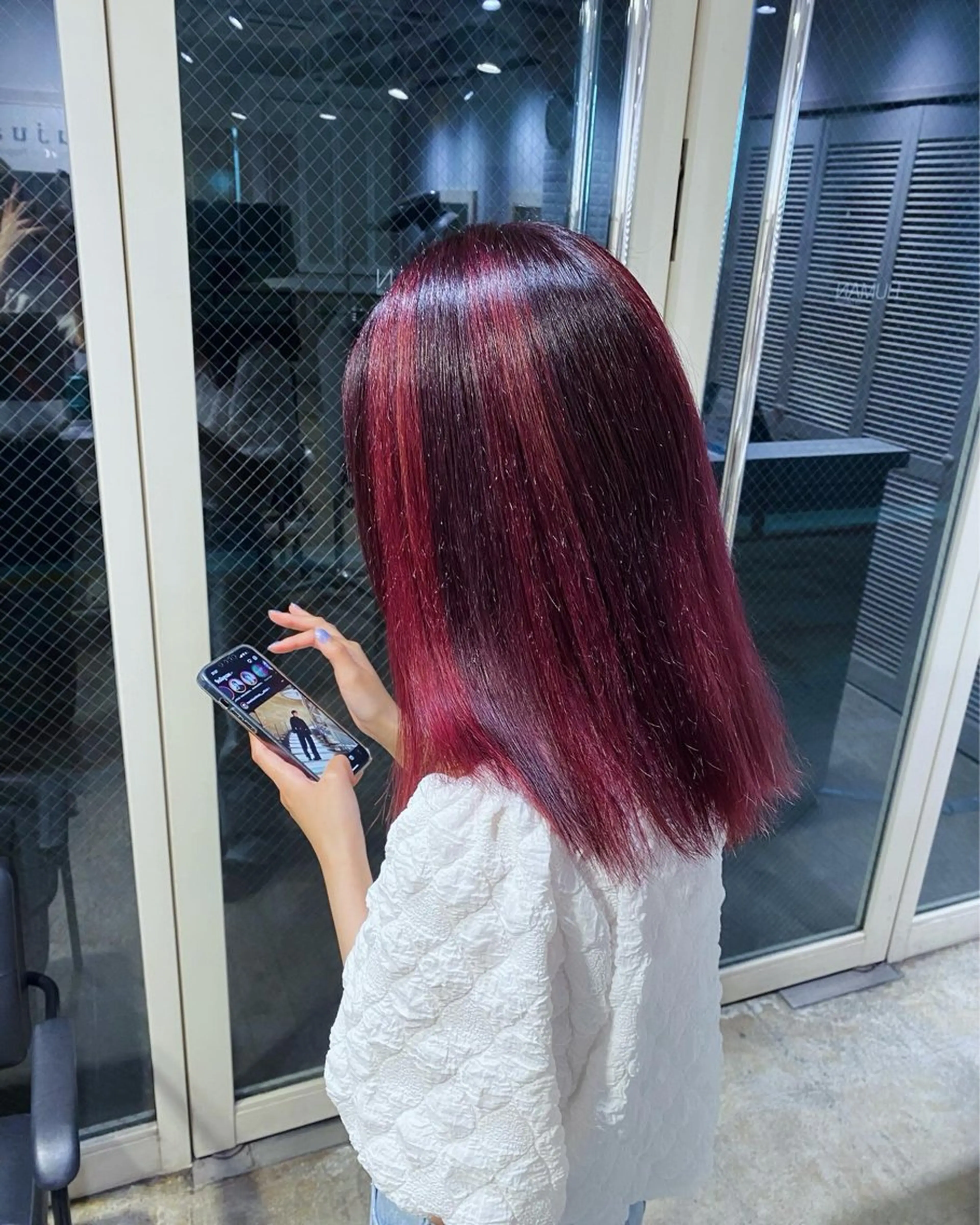 カラー レッドカラー ヘアカラー トリートメント 💫艶ハイトーン特化 💫佐藤望のヘアスタイル